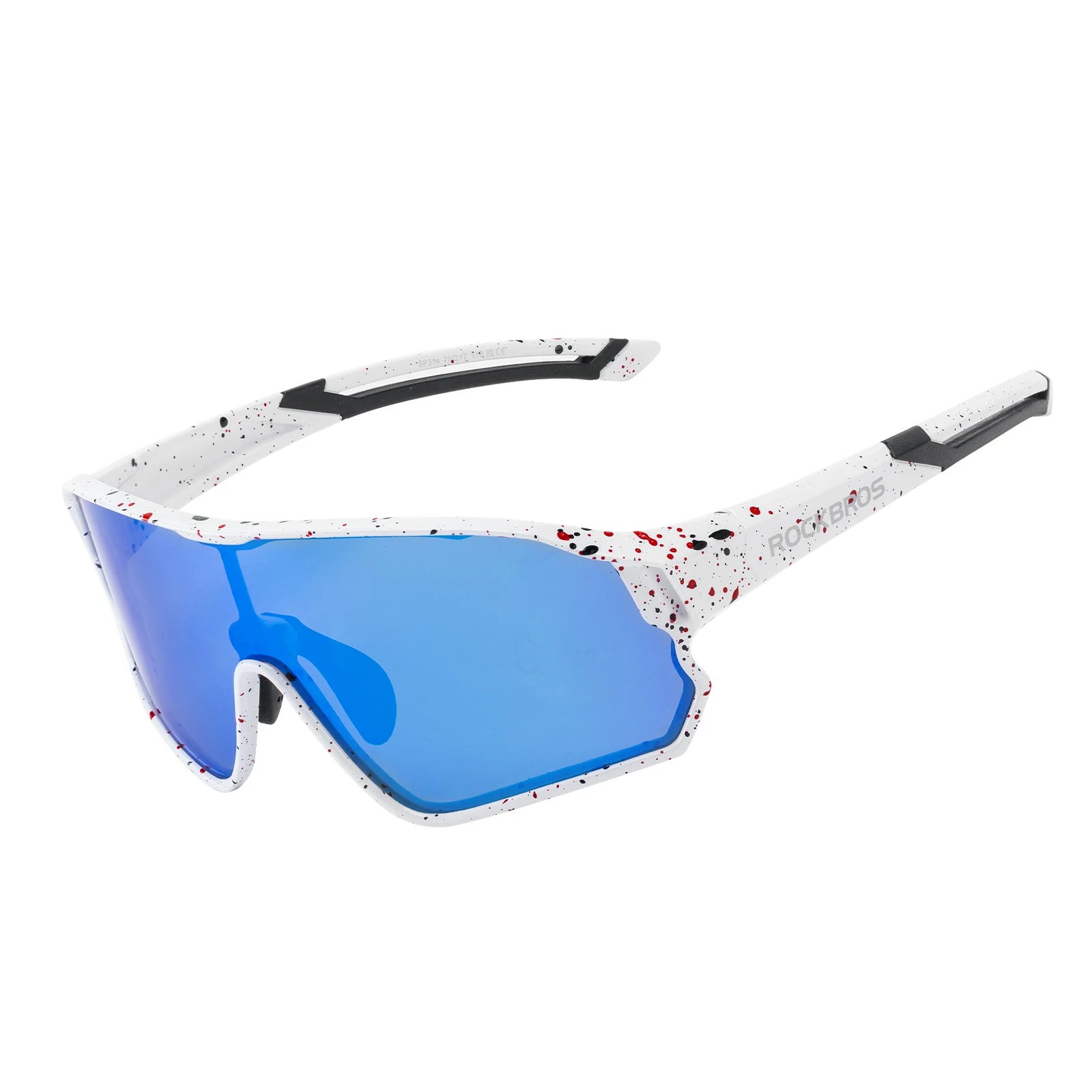 ROCKBROS Children's Cycling glasses UV400 Protection Sunglasses for Boys Girls #Color_Black & White