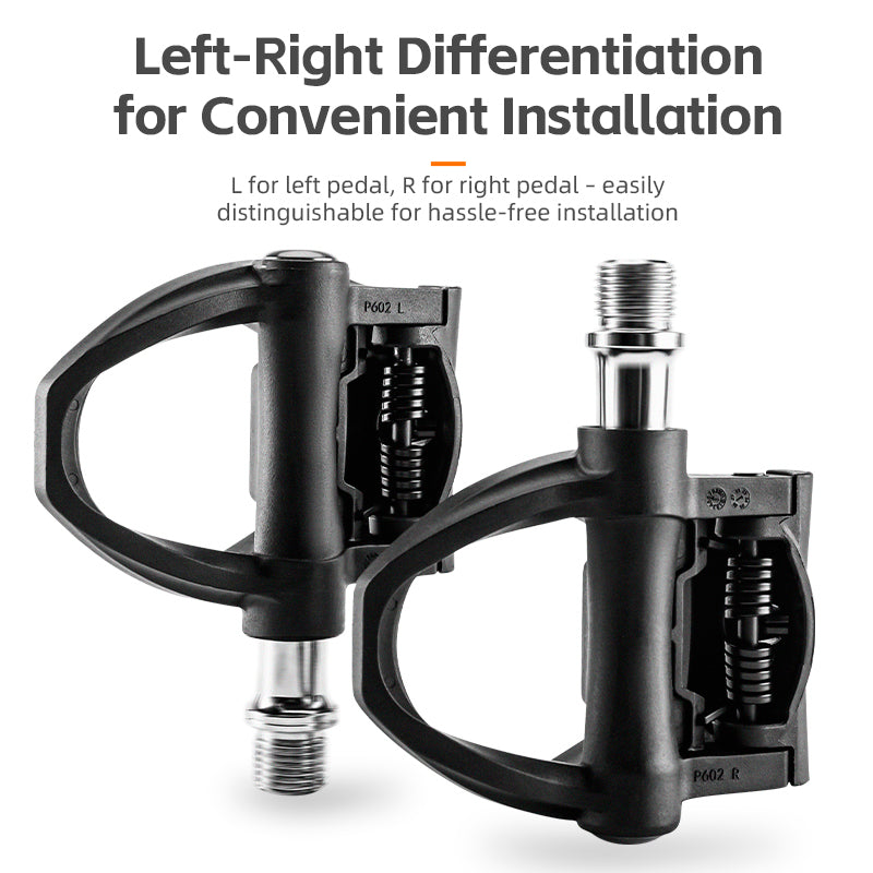 rockbros clipless pedals compatible with shimano spd p601 p602 lightweight and durable cycling pedals #Model_P601
