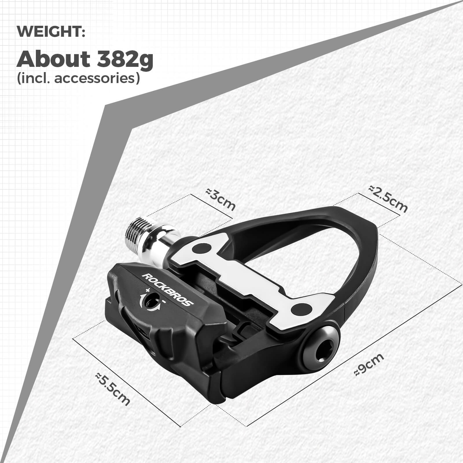 rockbros clipless pedals compatible with shimano spd p601 p602 lightweight and durable cycling pedals #Model_P602(Nylon)