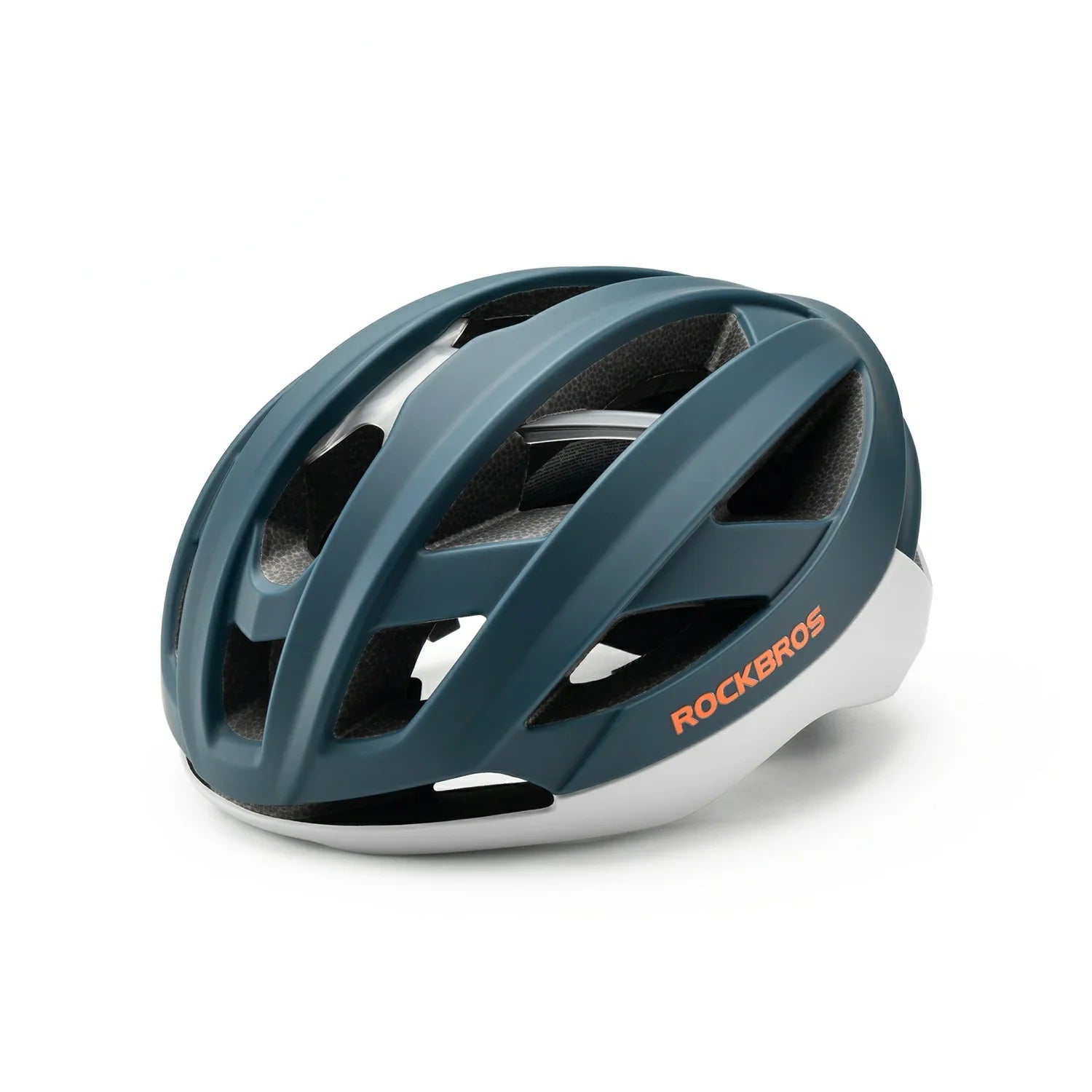 ROCKBROS cycling helmet LK-69 with bionic support structure, offering enhanced impact protection, comfort, and aerodynamic performance for road cycling. #Color_Forest Green