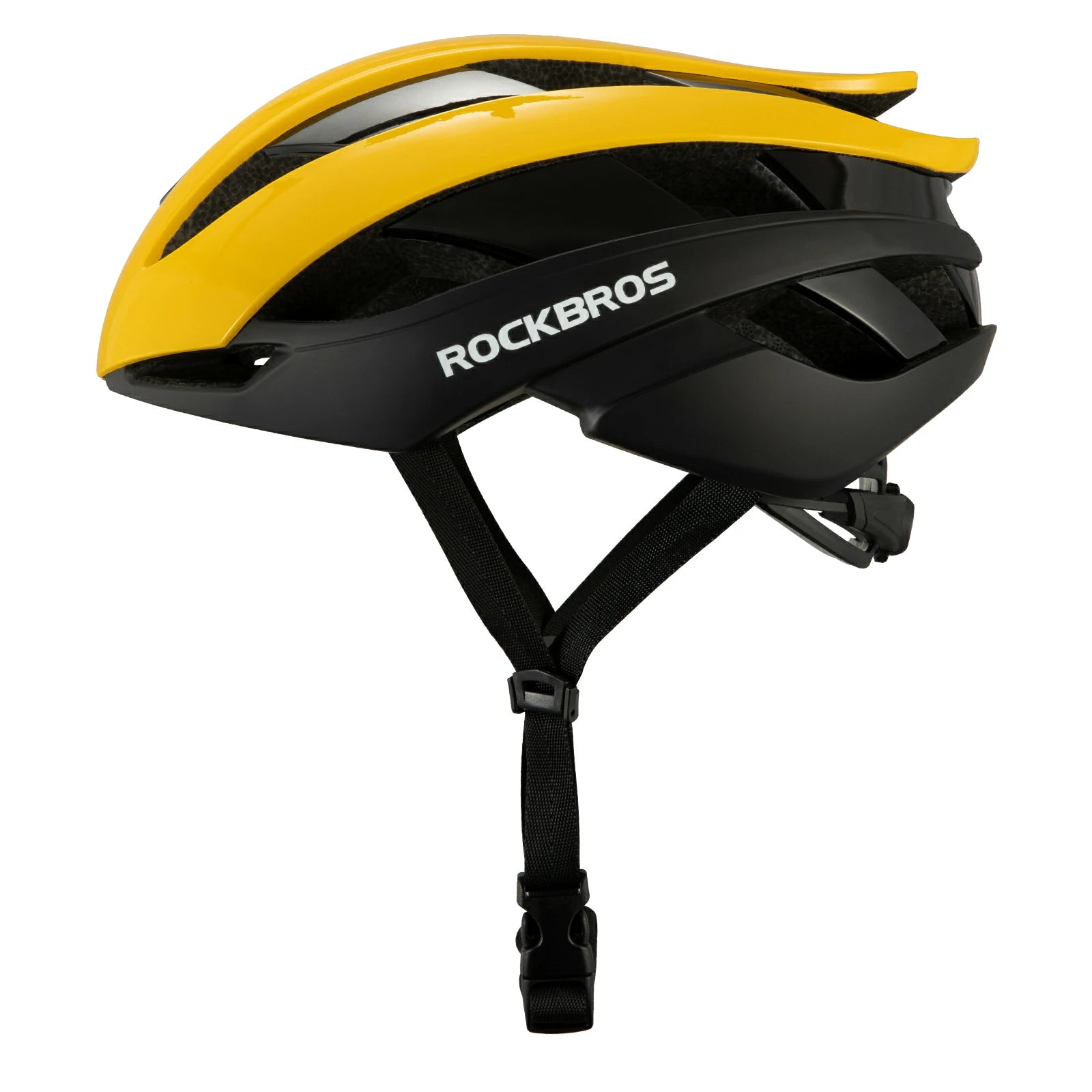 Yellow adult cycling helmet for road and commuting rides#color_Yellow