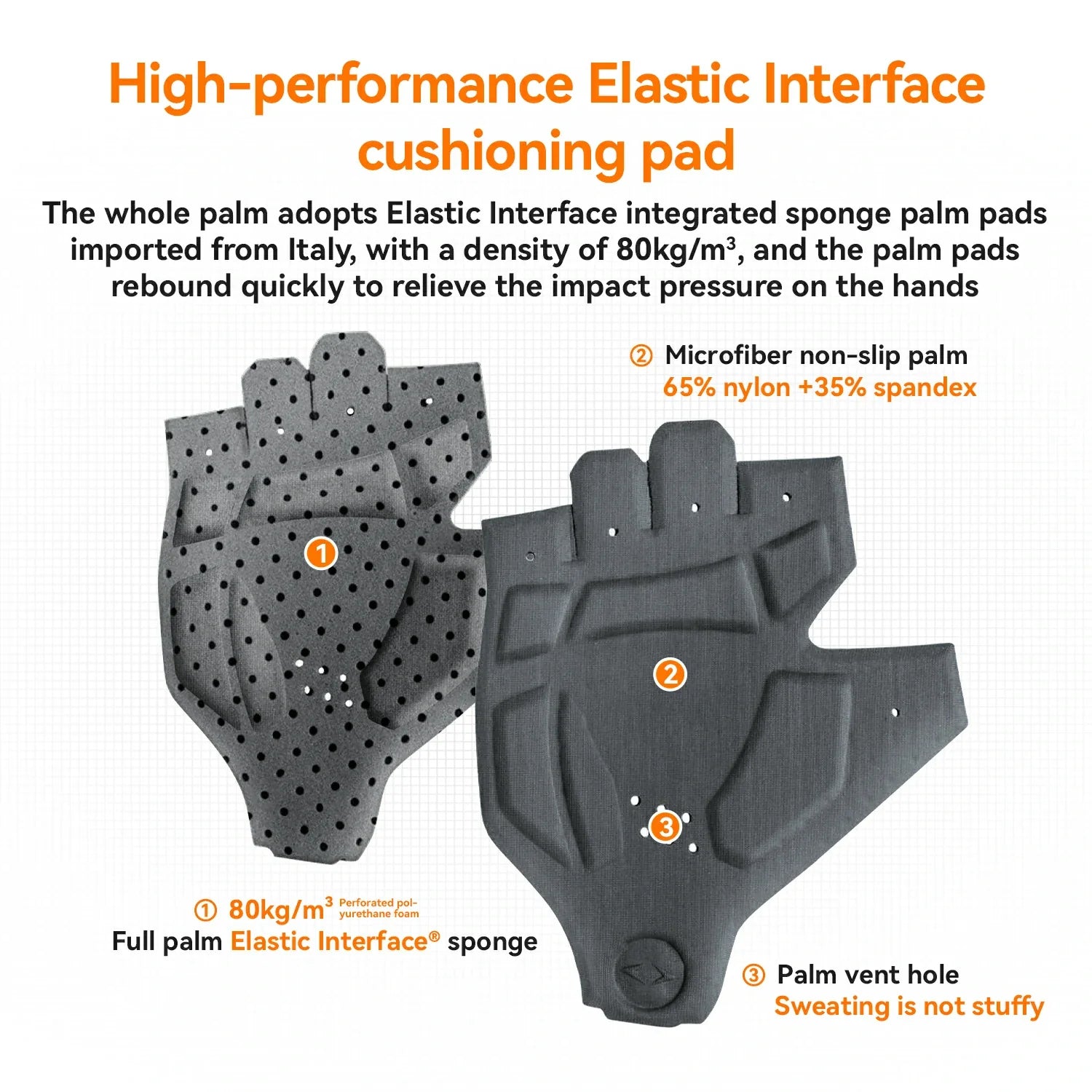 rockbros elastic interface half-finger cycling gloves with gel padding for comfort and control