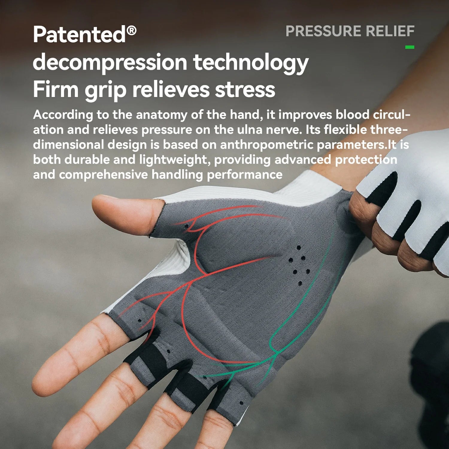 rockbros elastic interface half-finger cycling gloves with gel padding for comfort and control
