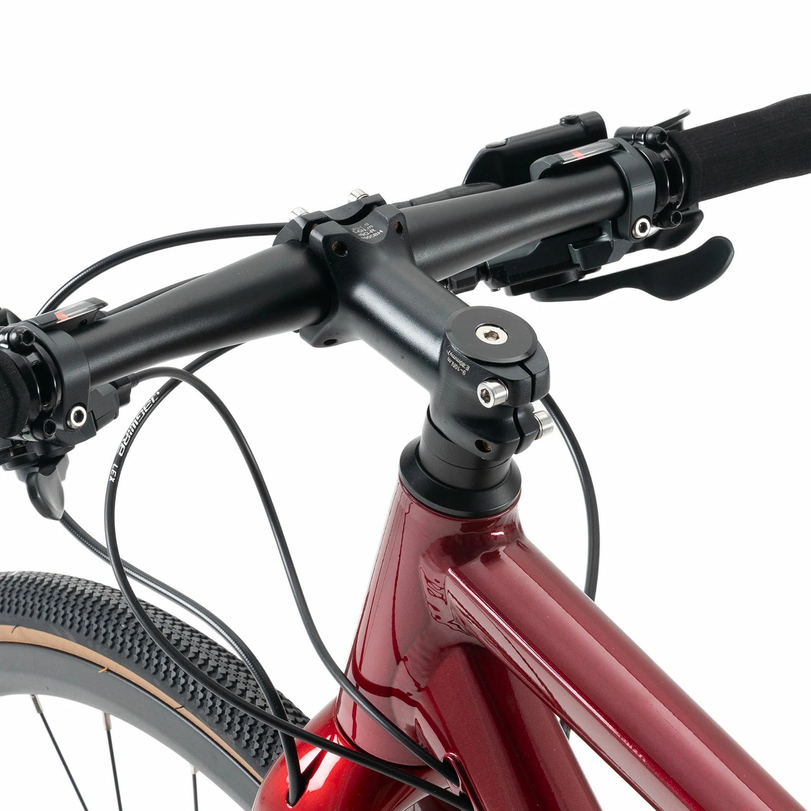 Rockbros flat bar road bike in bronze with aluminium frame and carbon fork#color_Bronze