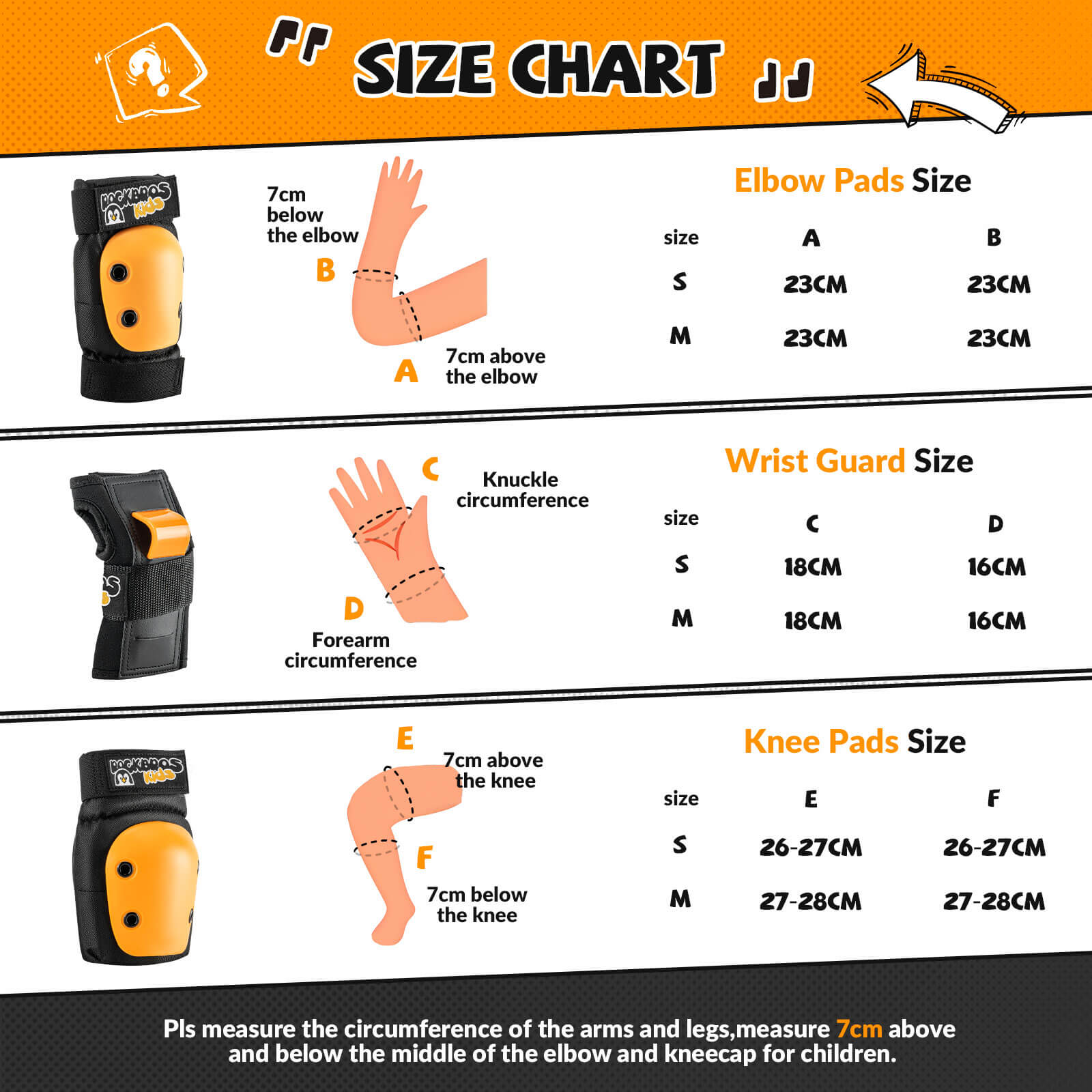 ROCKBROS Kids Cycling & Skate Pads Set