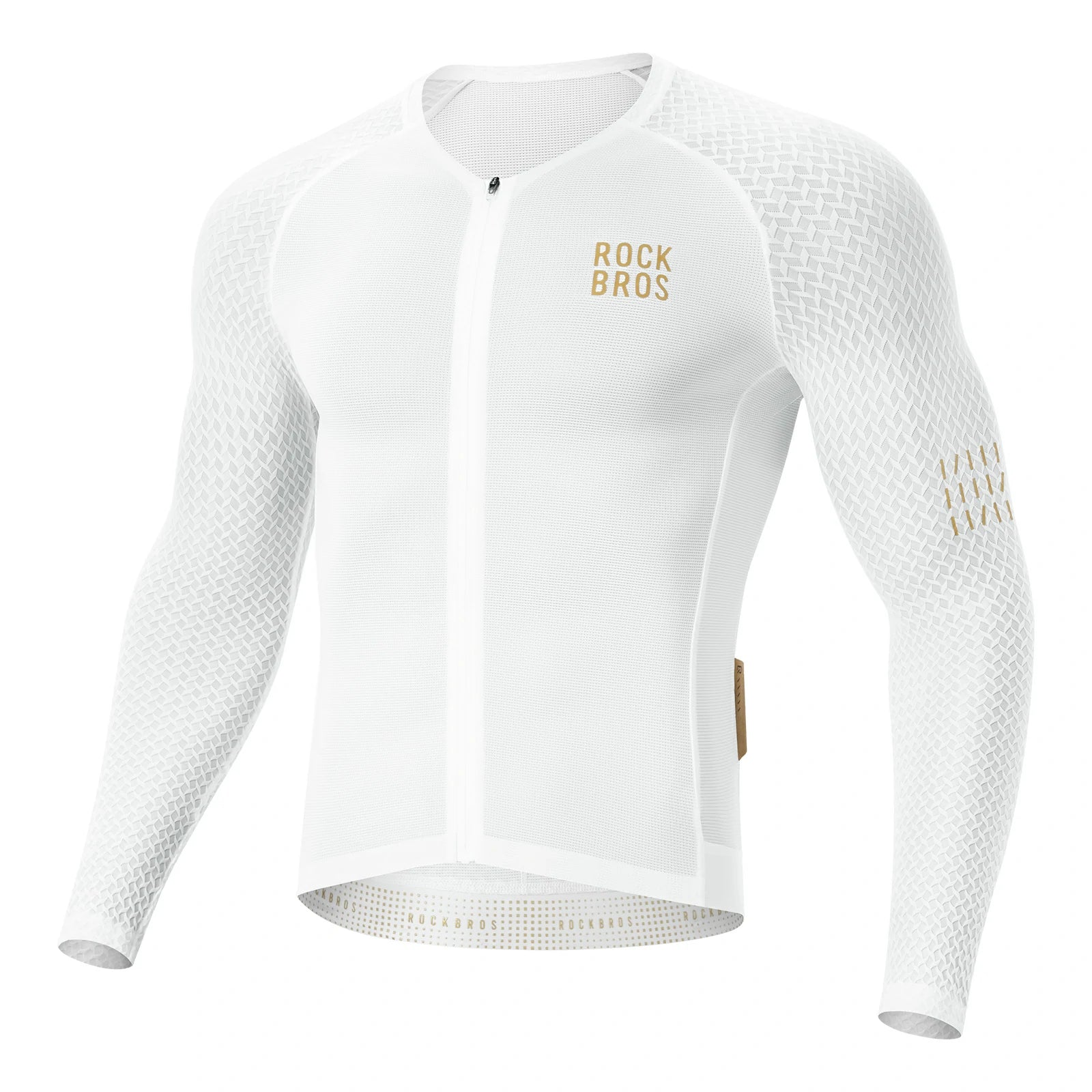 Long Sleeve Cycling Jersey YDCX008#Color_White