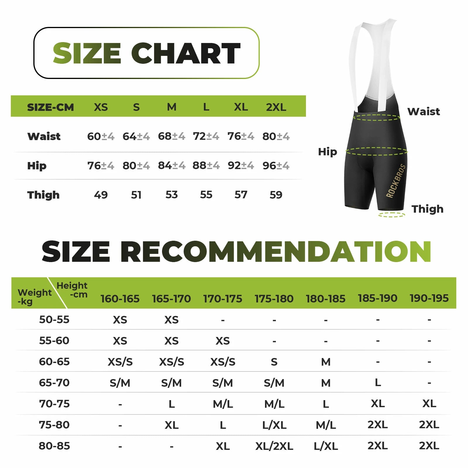 Men’s Cycling Bib Shorts - YDDK013