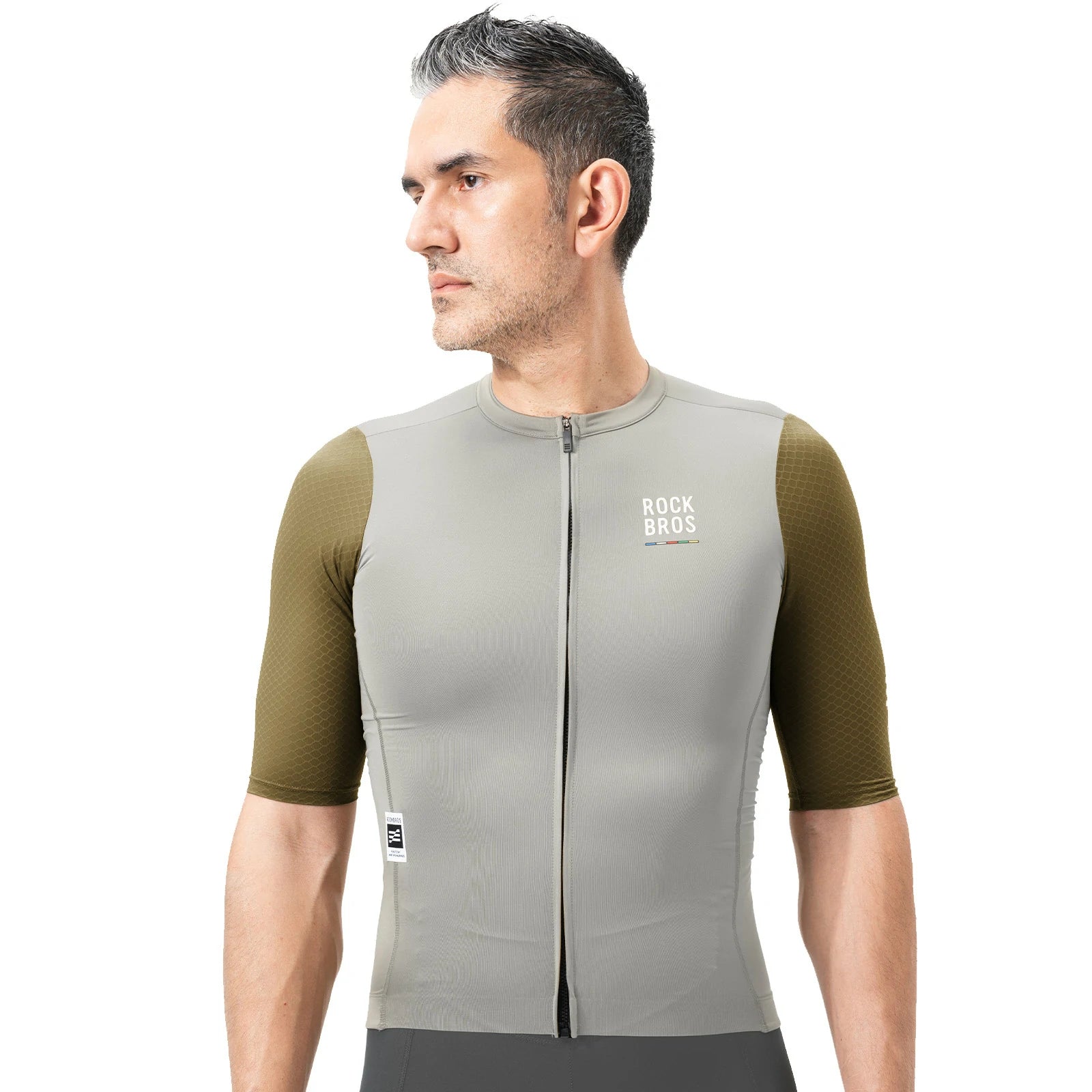 ROAD TO SKY Men’s Cycling Jersey#Color_Gray Green