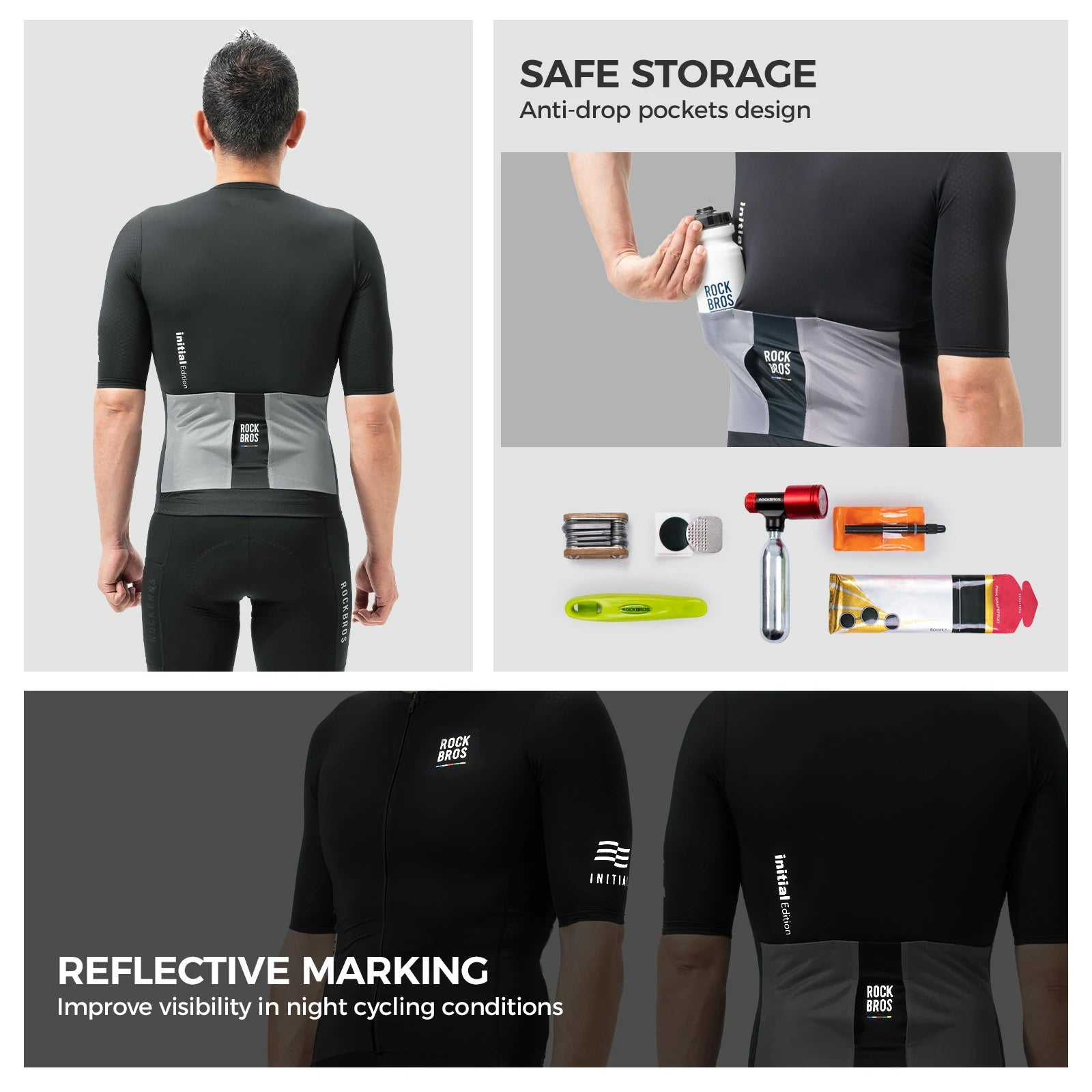 ROAD TO SKY Men’s Cycling Jersey#Color_Black