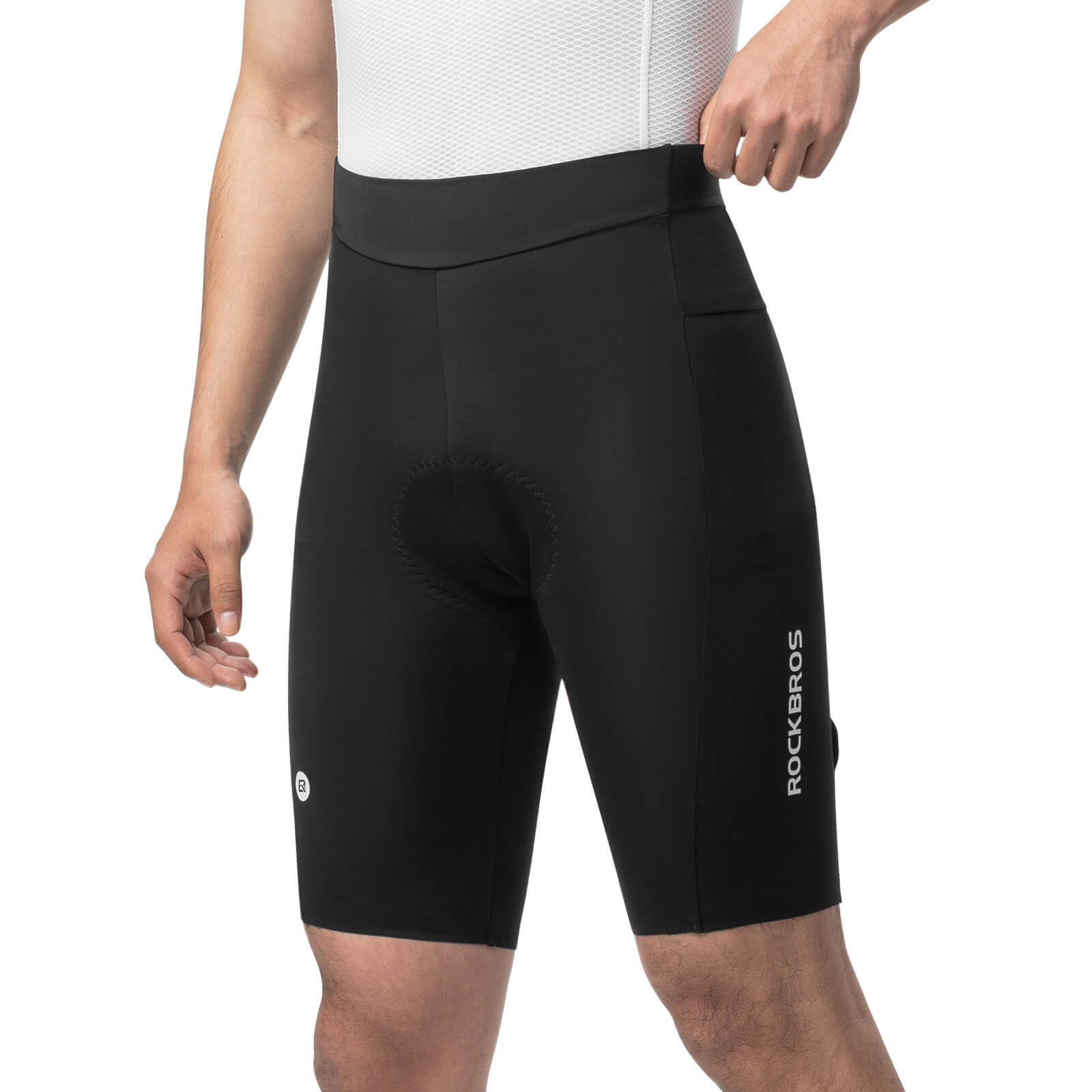 rockbros lightweight breathable summer men's cycling shorts for road and mtb