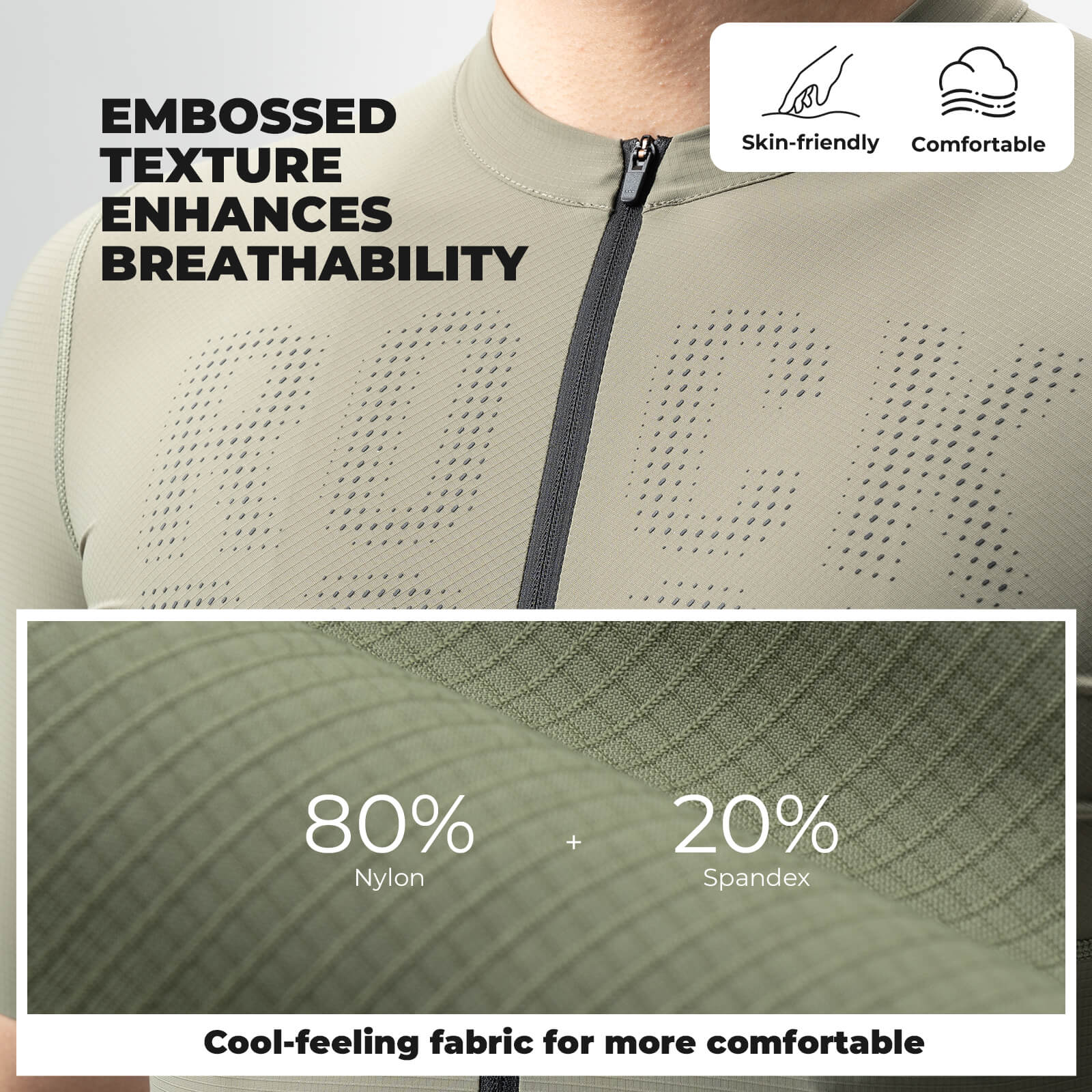rockbros men's short-sleeve cycling jersey yddx009 with breathable fabric and aerodynamic fit for summer rides #Color_Army Green