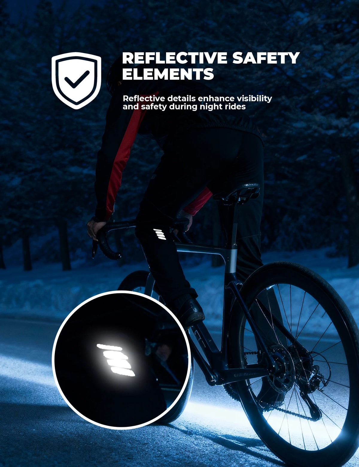 Winter Cycling Clothing Set with Windproof Jacket & Trousers