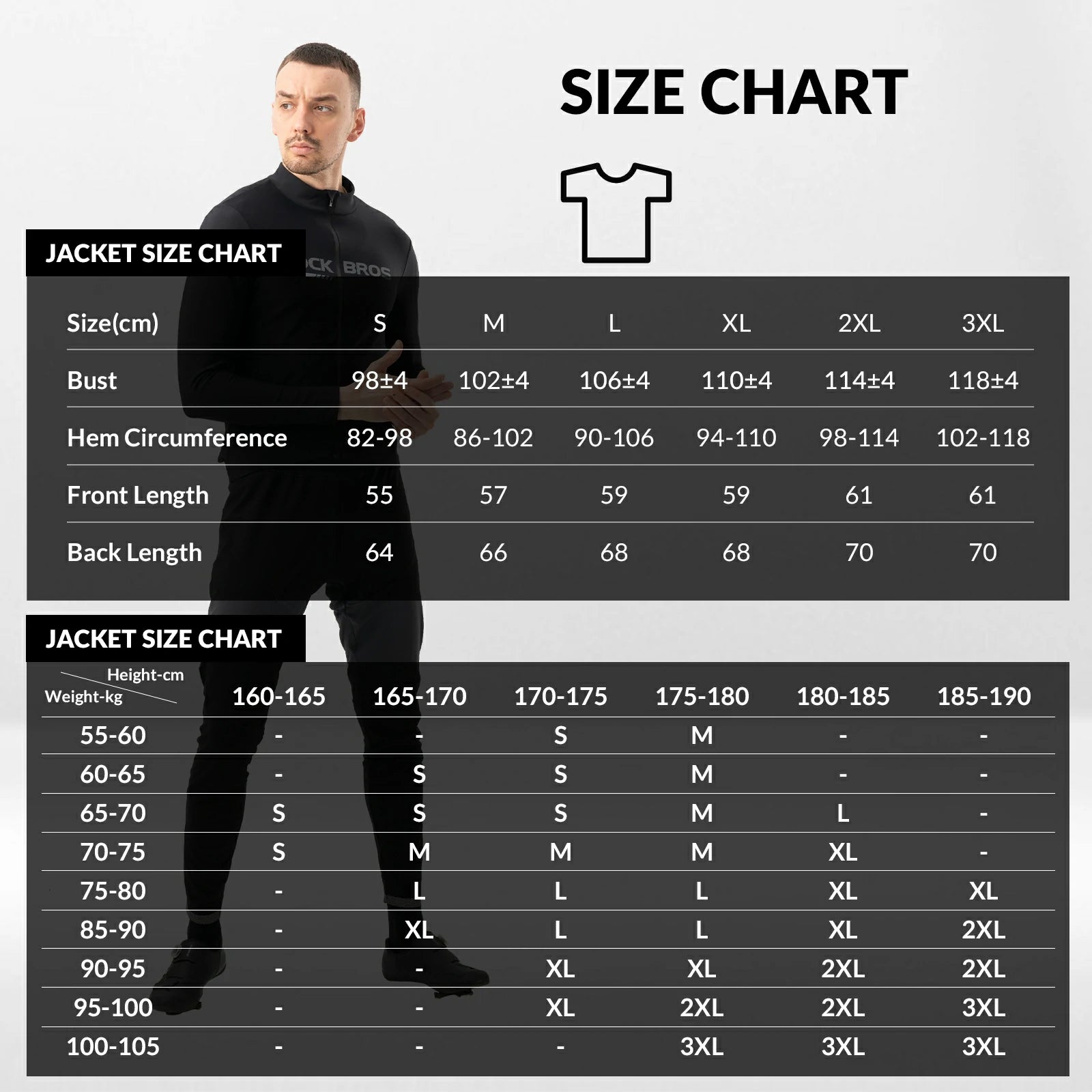 rockbros men’s long-sleeve winter cycling jersey