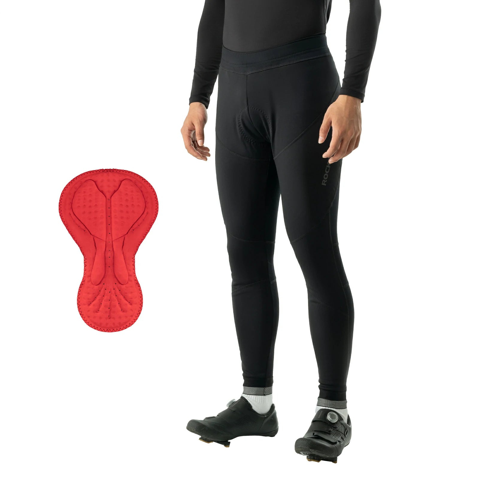 rockbros men’s winter cycling trousers in black