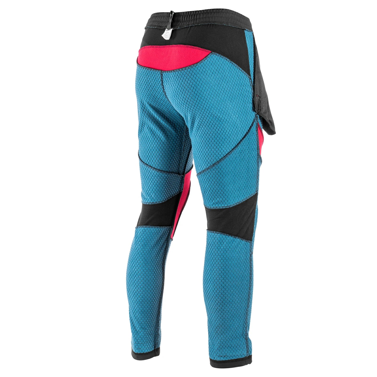 Inner view of men’s winter waterproof windproof cycling trousers showing warm lining for insulation