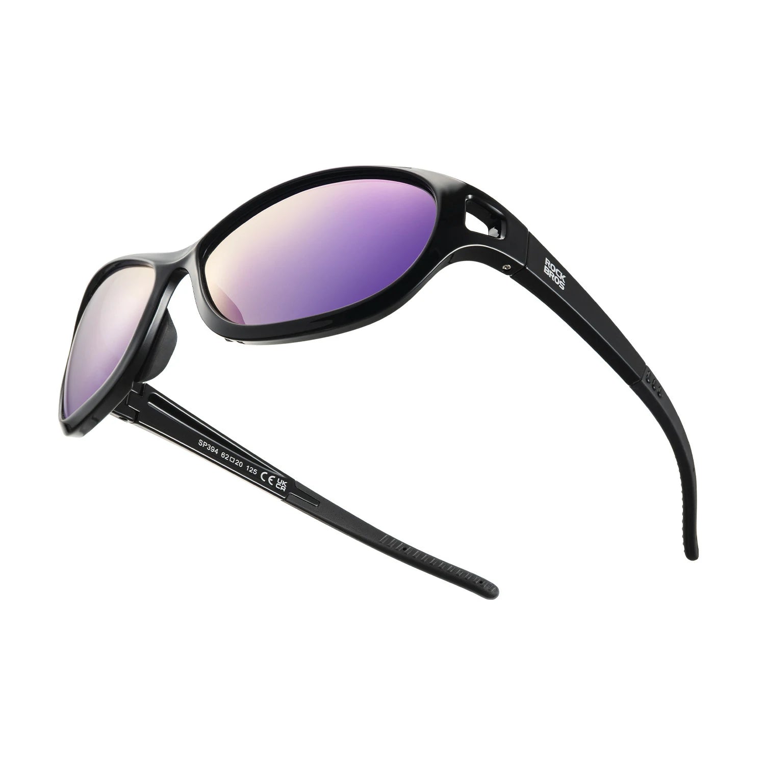 Polarised Sports Sunglasses Lightweight UV400 Protection SP394#color_Black Blue