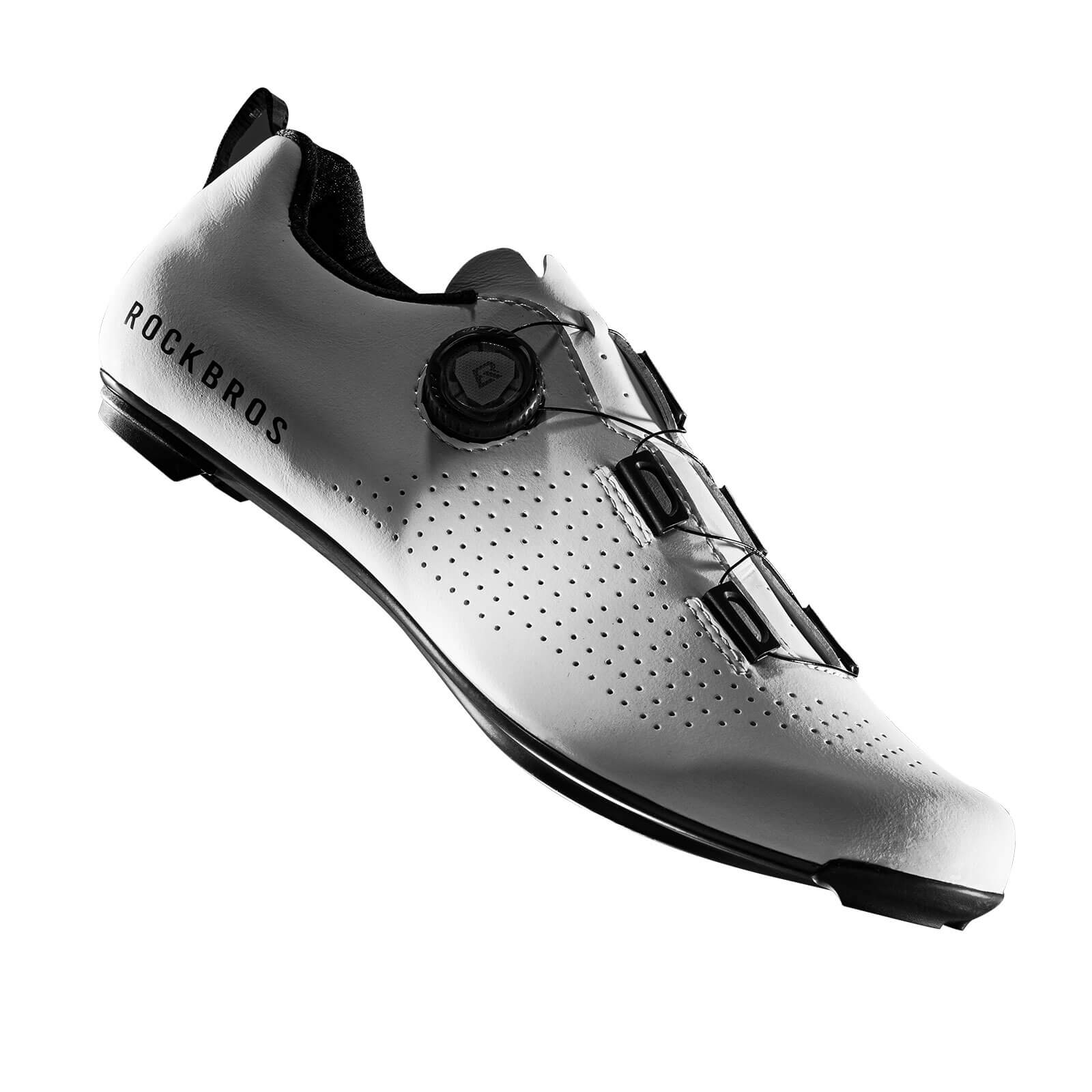 rockbros road clipless cycling shoes cr5 with ultra-stiff carbon fibre sole for maximum power transfer