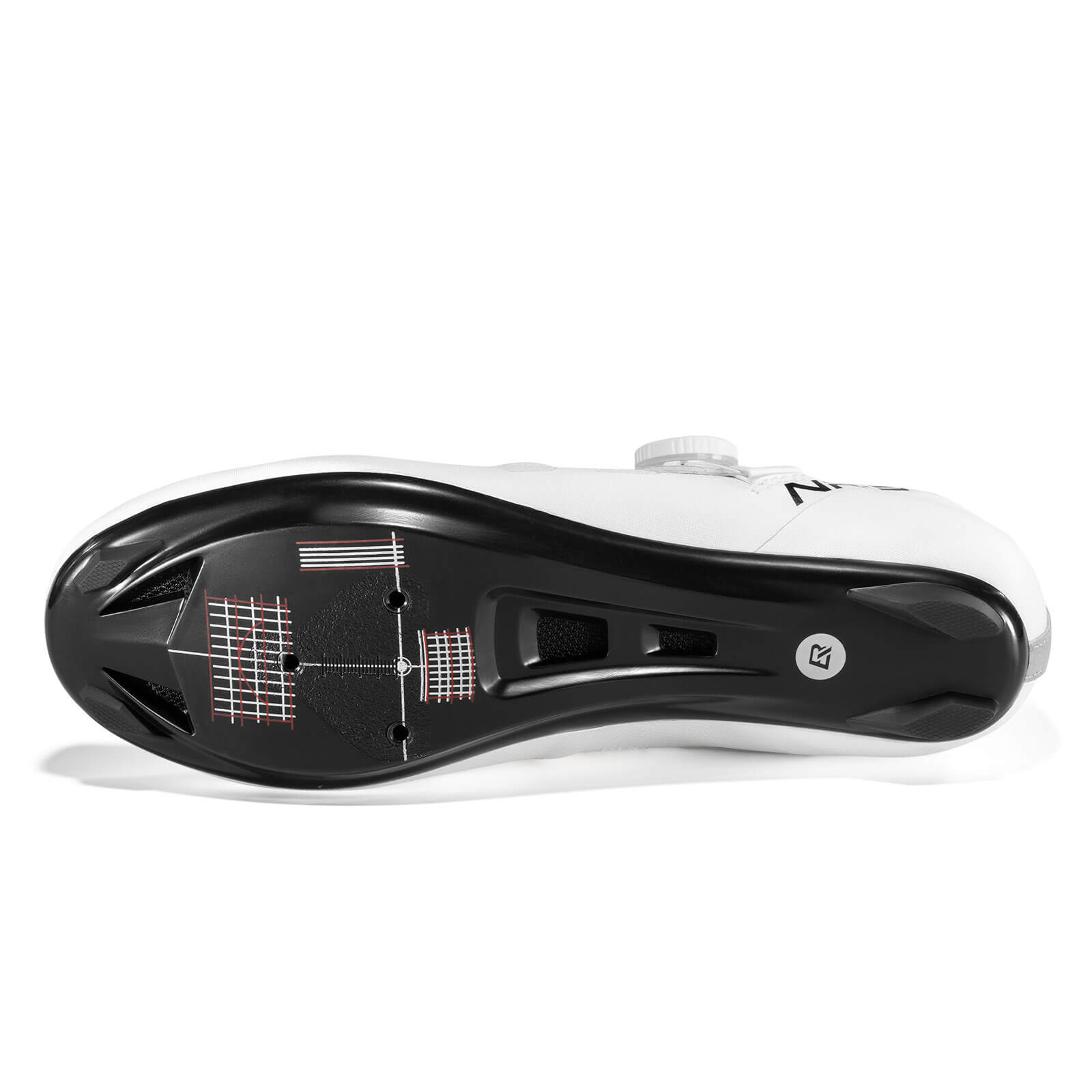 rockbros road clipless cycling shoes nr3 with stiff sole and secure fit for efficient pedalling #Color_White