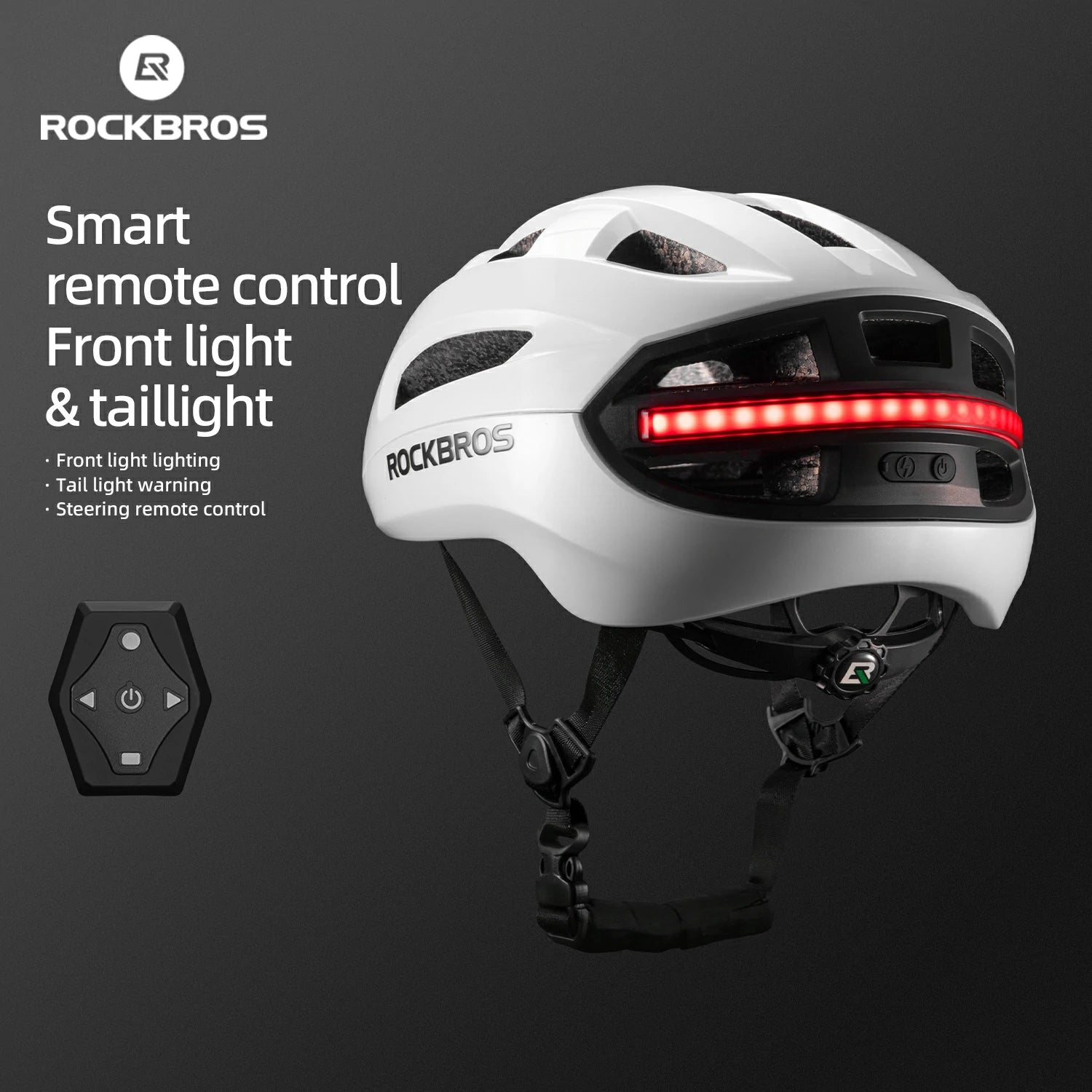 rockbros smart bike helmet