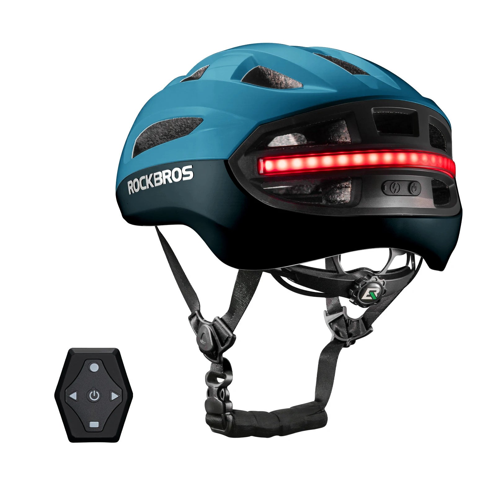 rockbros smart bike helmet in blue #Color_Blue
