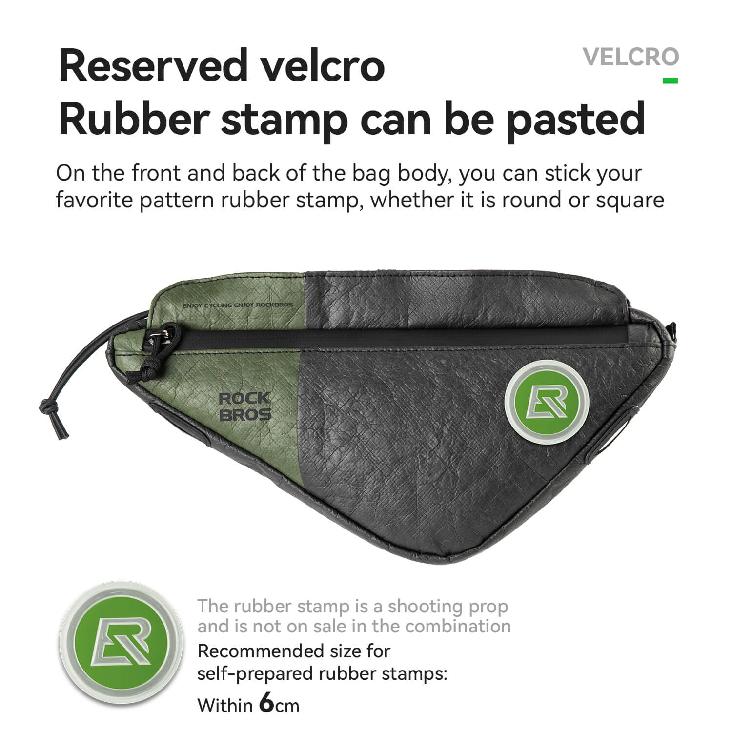 rockbros ultralight tyvek triangle frame bag, 0.7 litre capacity, with detachable shoulder strap and reflective logo
