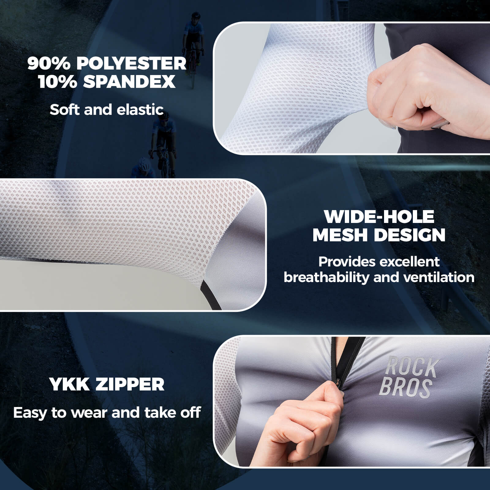 rockbros women’s long sleeve cycling jersey with breathable and quick-drying fabric for all-season riding
