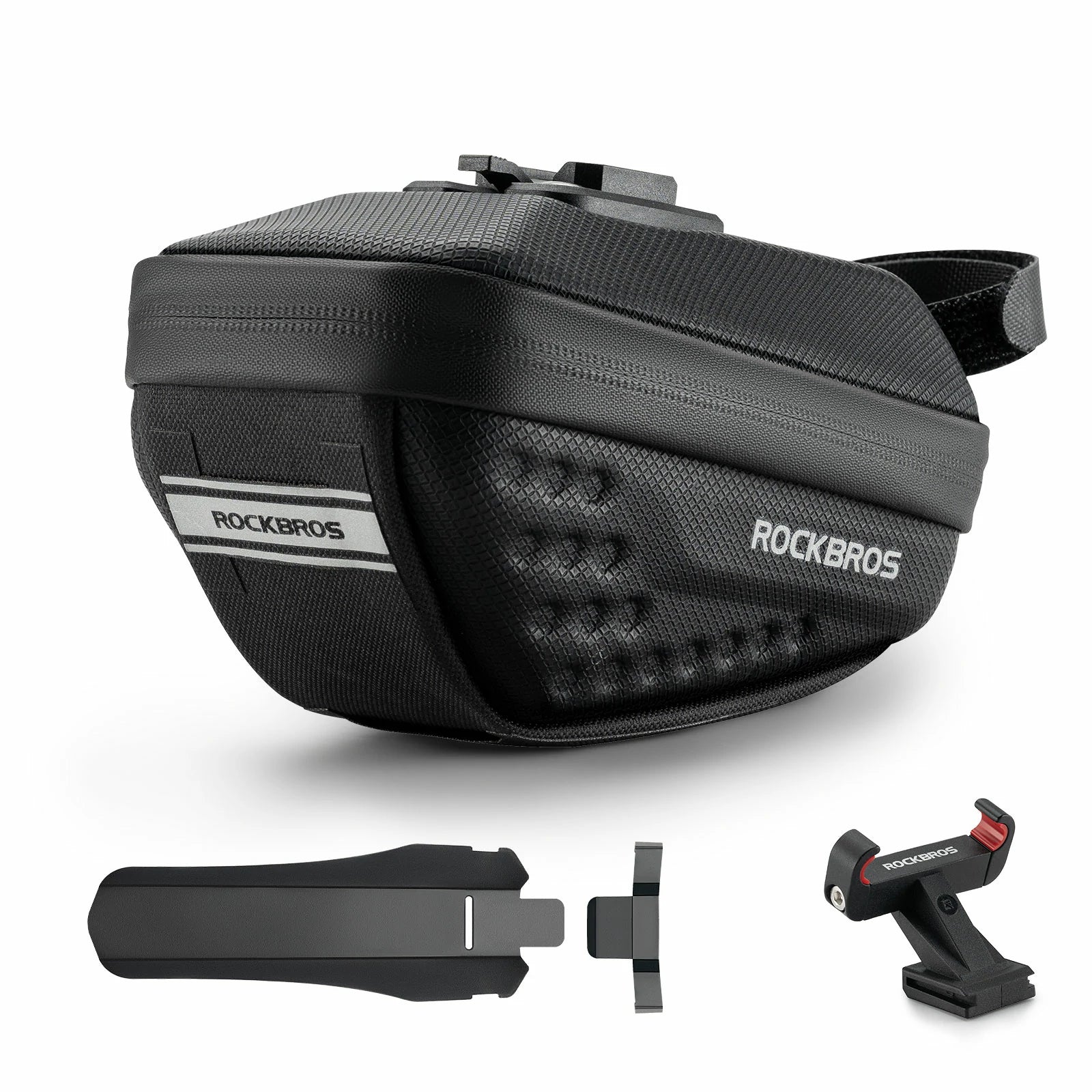 Cycling saddle bag 0.8L with mudguard for MTB and road bikes#Capacity_0.8L