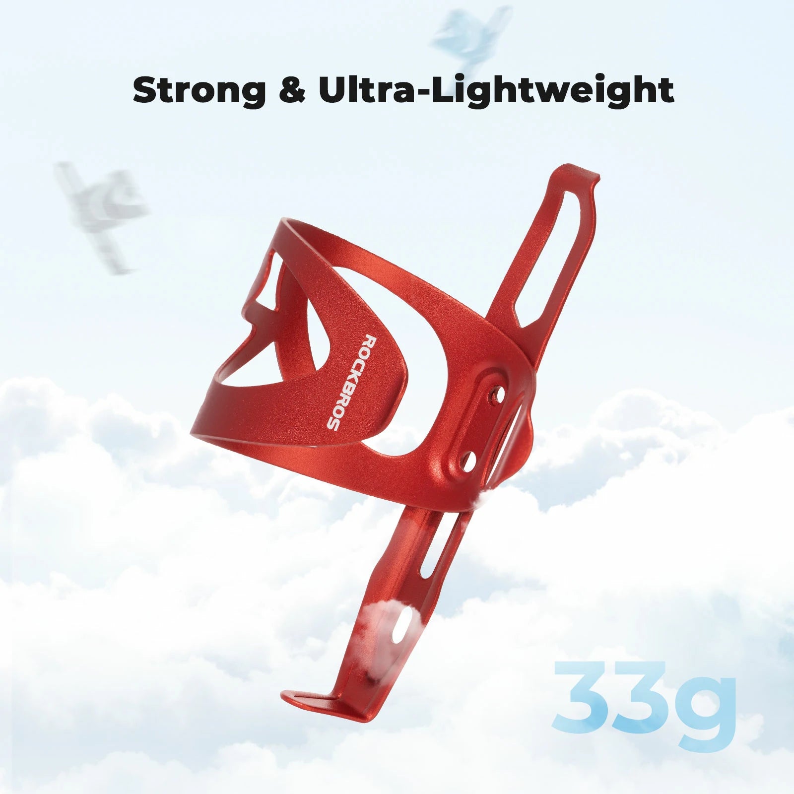 Side Loading Bike Bottle Cage – Lightweight Aluminium#Color_Red