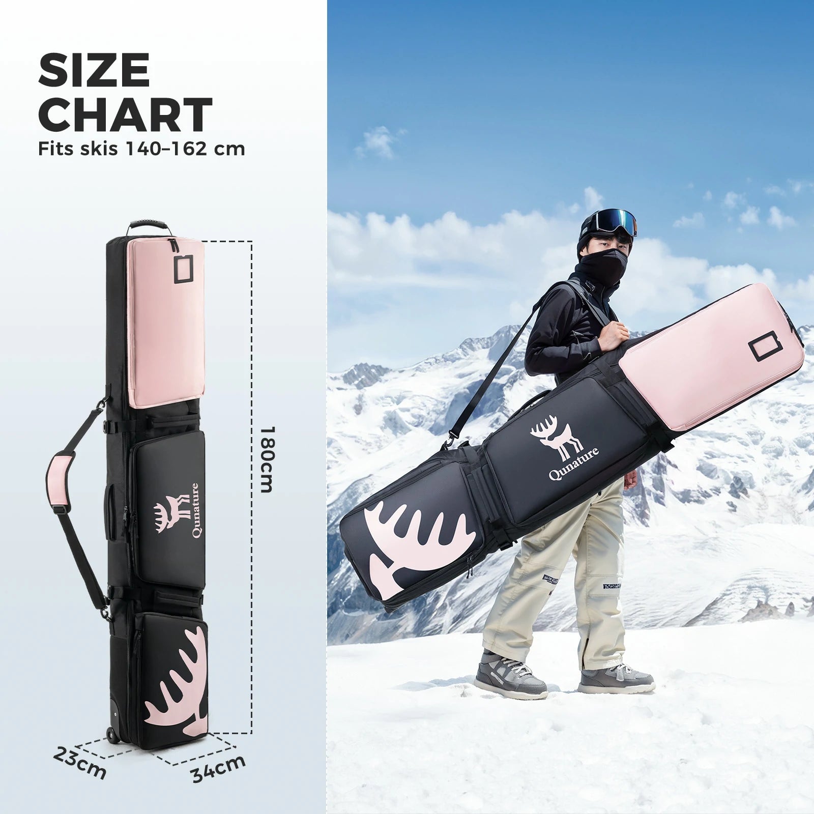 ski bag with wheels for snowboards