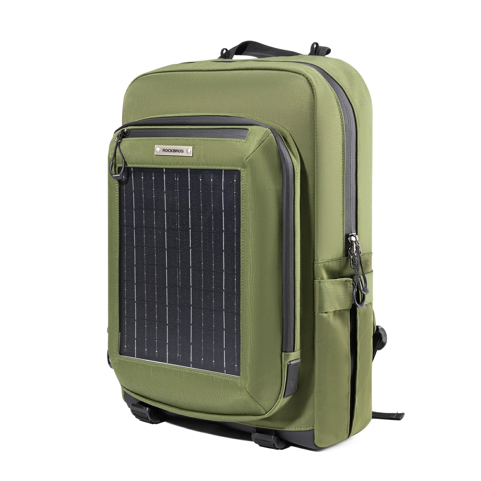 ROCKBROS solar backpack 20L with detachable 14W solar panel
#Color_Green