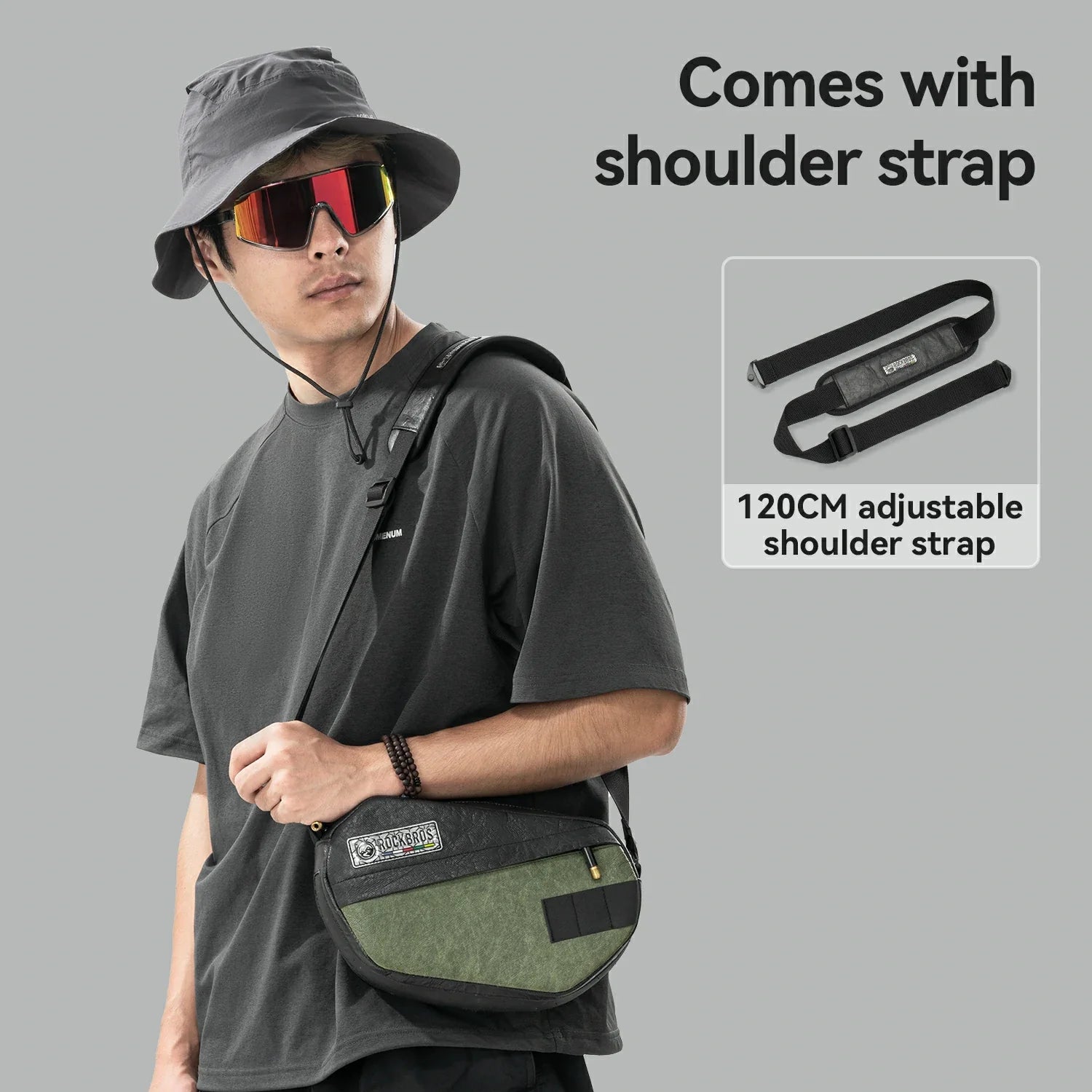 Road-to-Sky Sustainable Eco-Friendly Tyvek® Recycled Tire Bike Handlebar Bag 2.5L