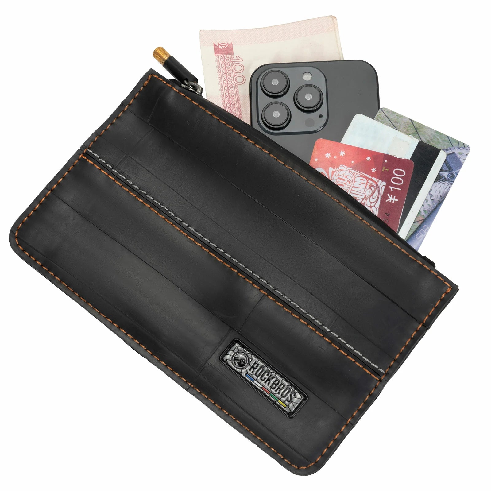 Road-to-Sky Sustainable Eco-Friendly Recycled Tire Bike Wallet 0.7L