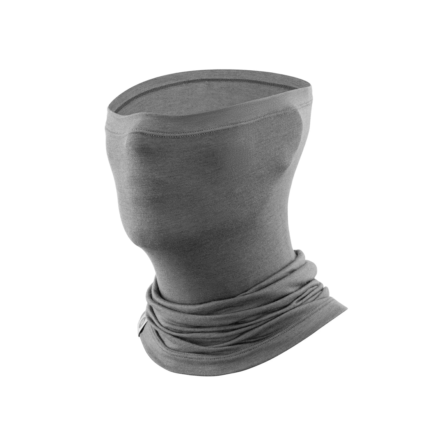 tencel wool neck warmer for winter cycling and outdoor use#Color_Gray