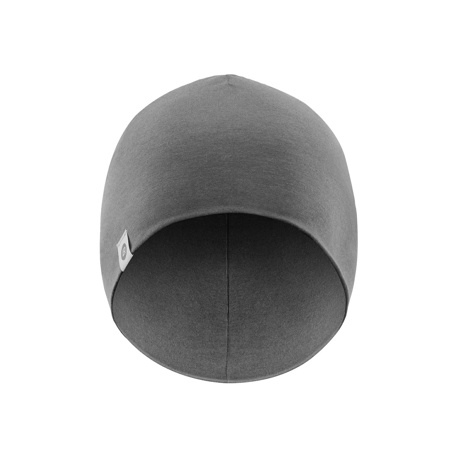 Warm windproof Tencel wool cycling skull cap with ear protection for cold weather rides.#Color_Light Gray