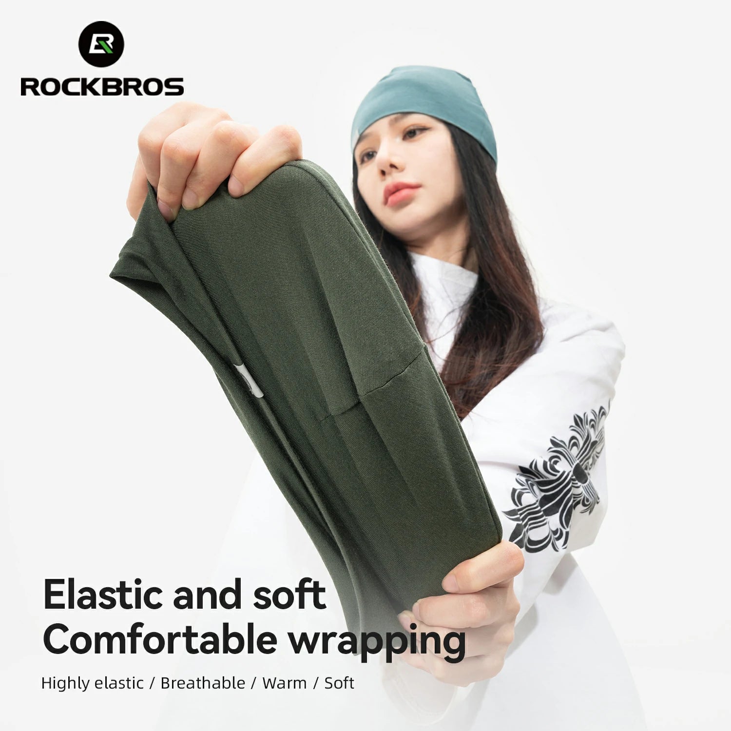 Warm windproof Tencel wool cycling skull cap with ear protection for cold weather rides