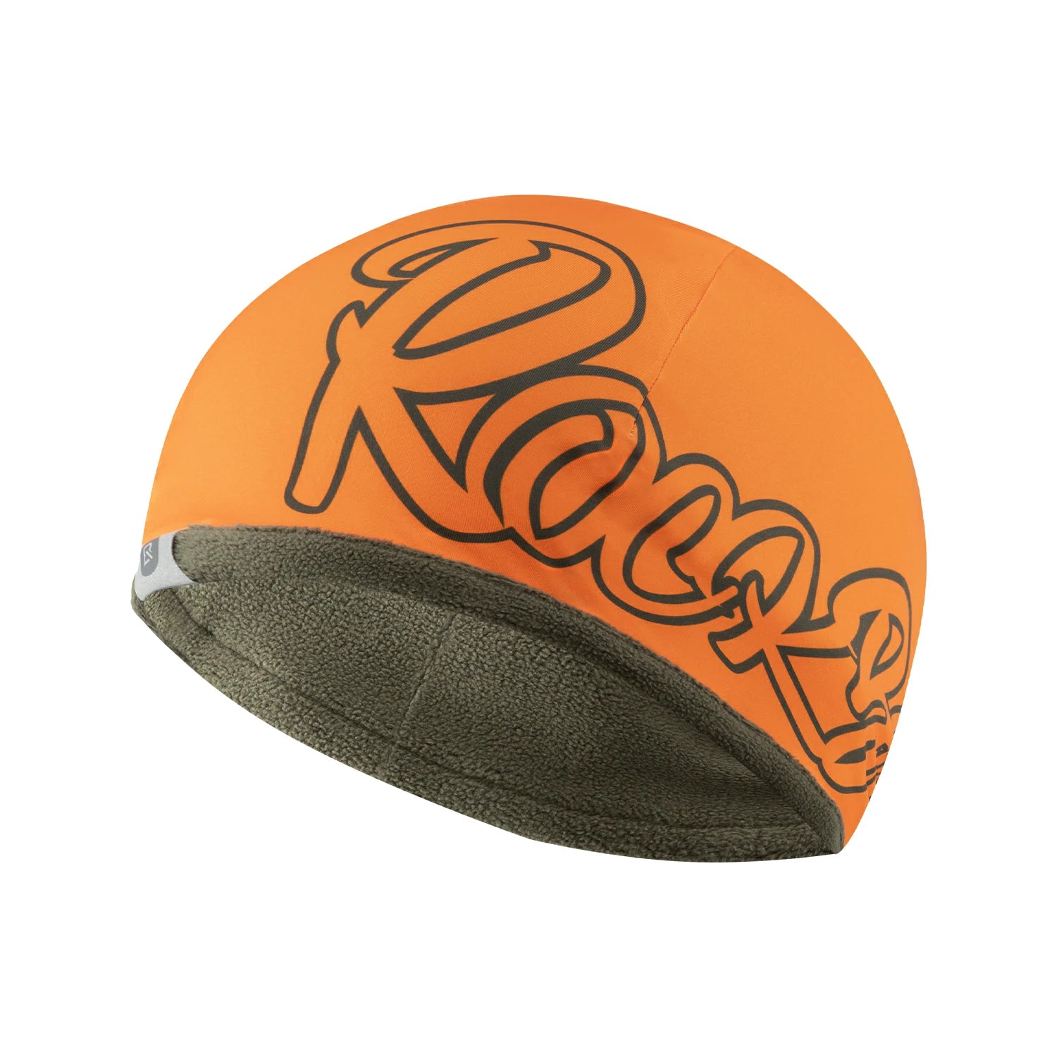 Soft inner lining thermal cycling cap providing warmth and comfort#Color_Orange