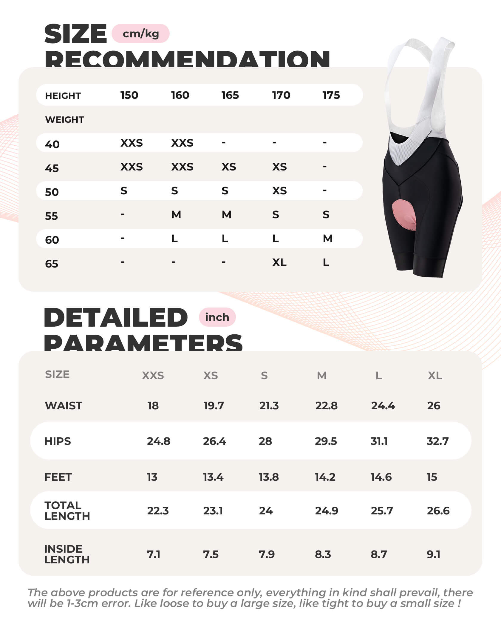 tvi women’s cycling bib shorts with 4d padding, breathable and supportive design for long-distance rides