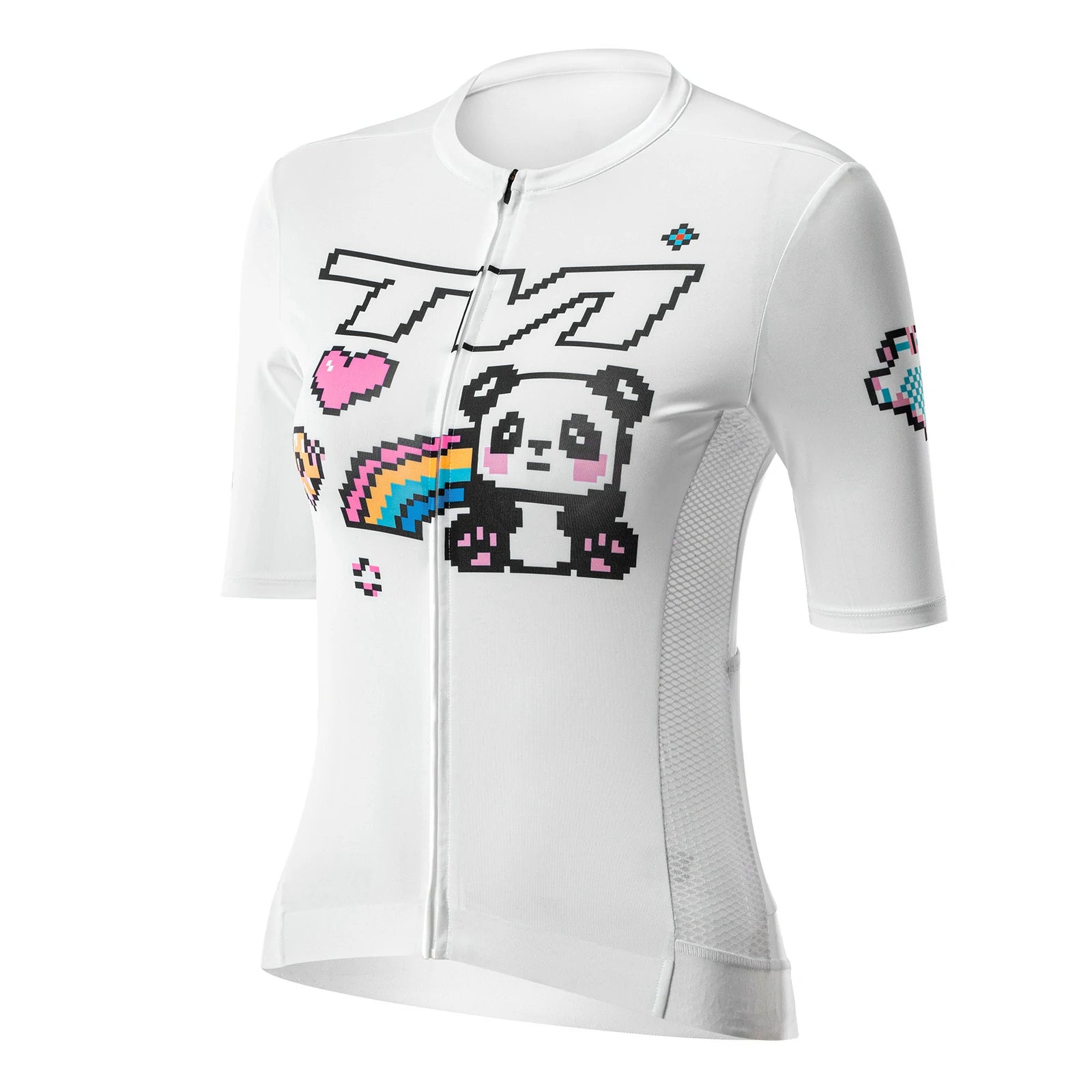 ROCKBROS tvi womens cycling jersey short sleeve lightweight
#Color_White Panda
