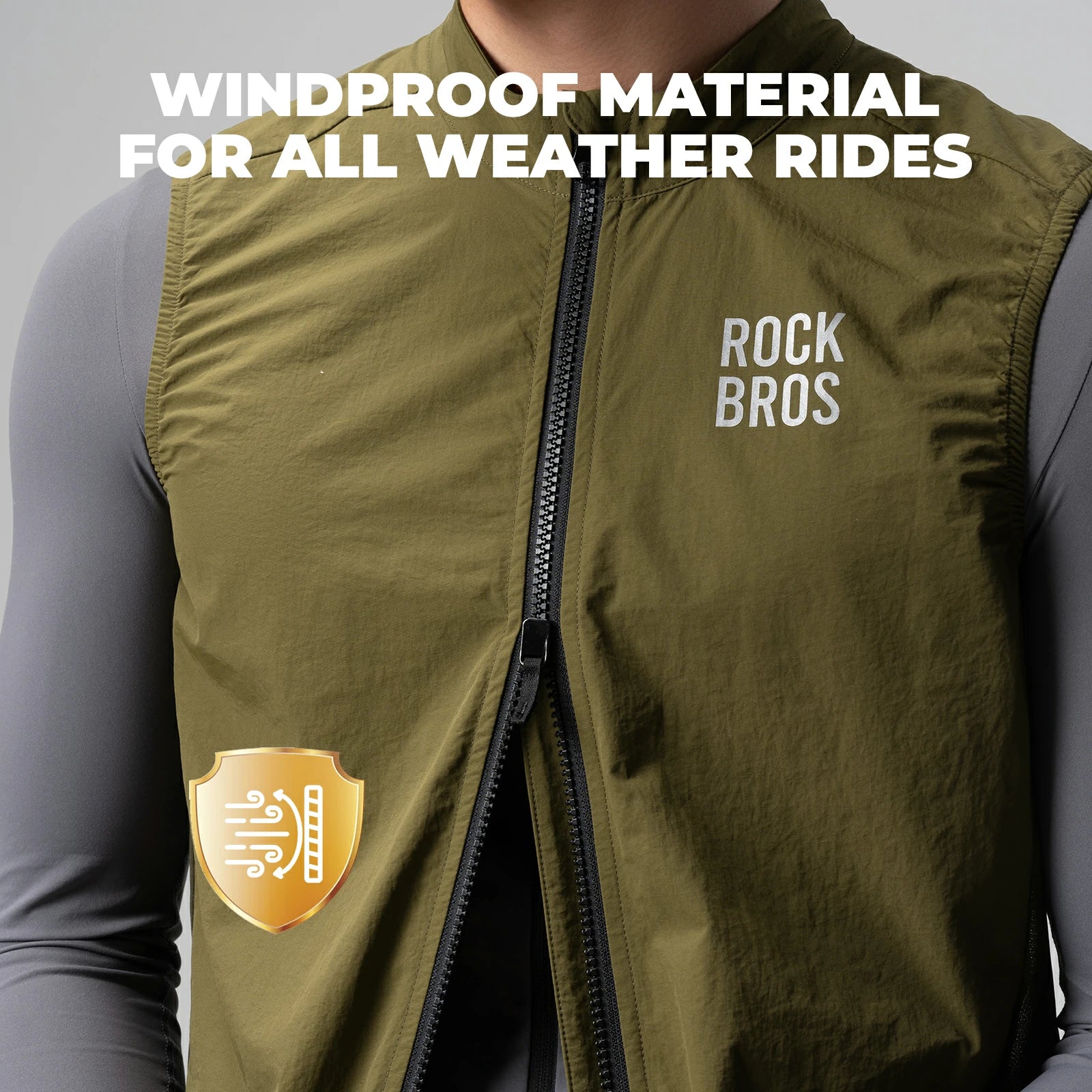 Lightweight and breathable black cycling vest for men and women