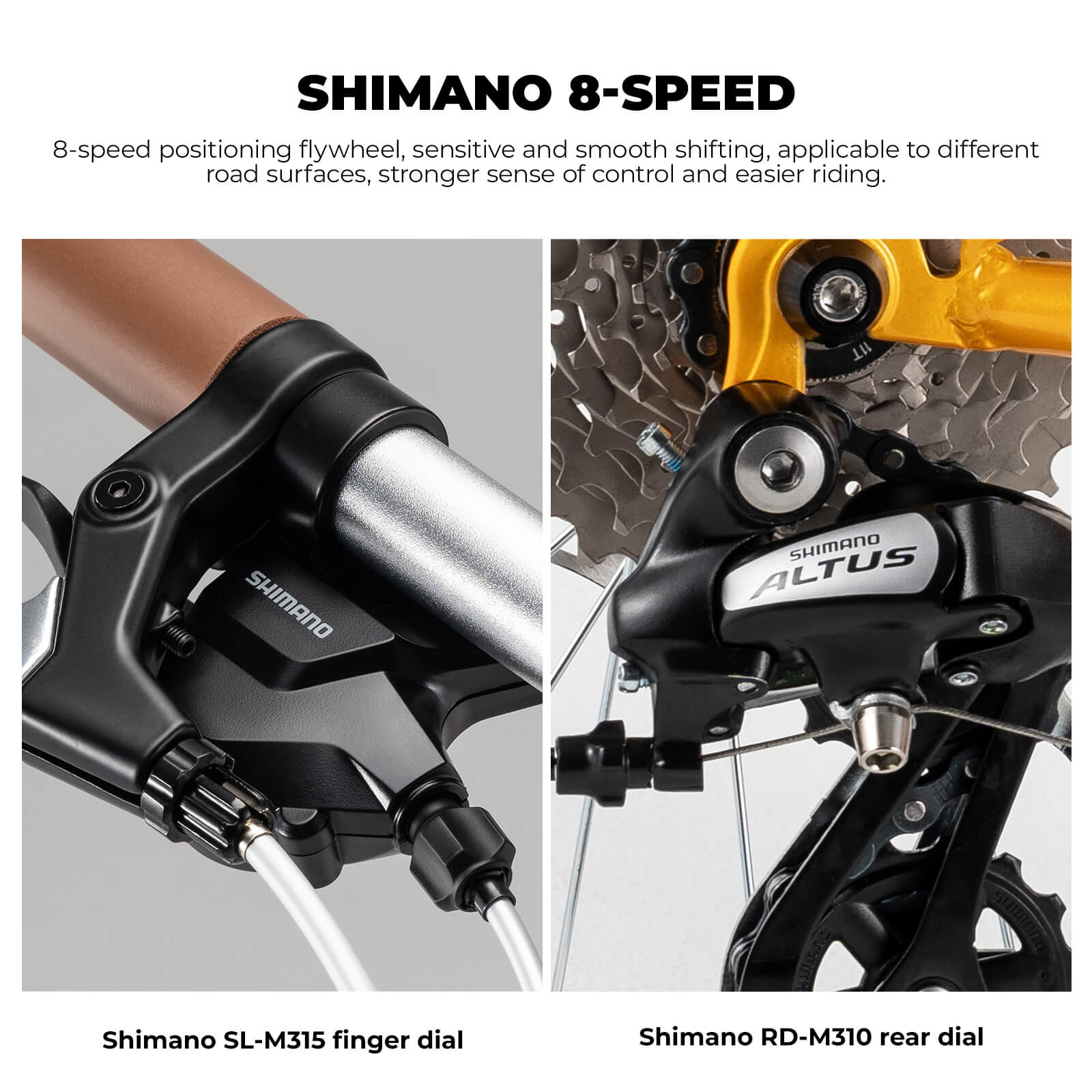 rockbros Folded view of the VDS 20-inch folding bicycle for easy storage.
#color_yellow