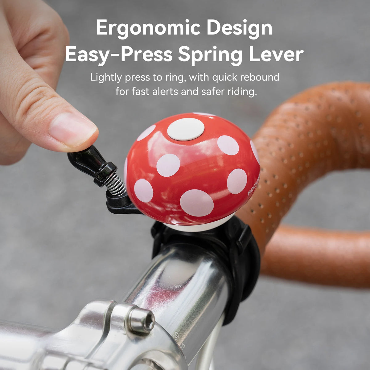 Vintage cartoon bicycle bell detail