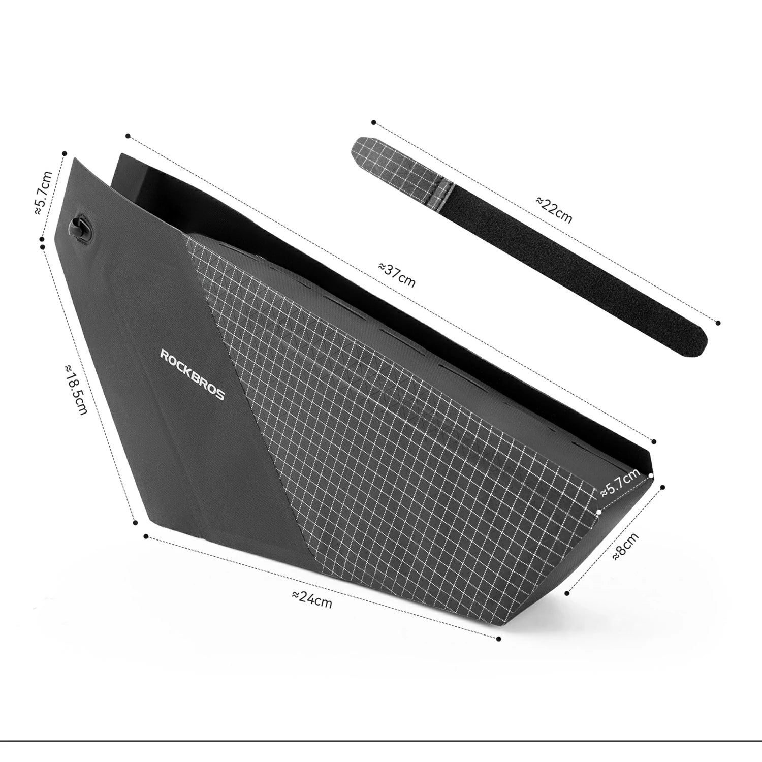 Waterproof Bike Frame Bag 1.7L Lightweight Cycling Storage Bag