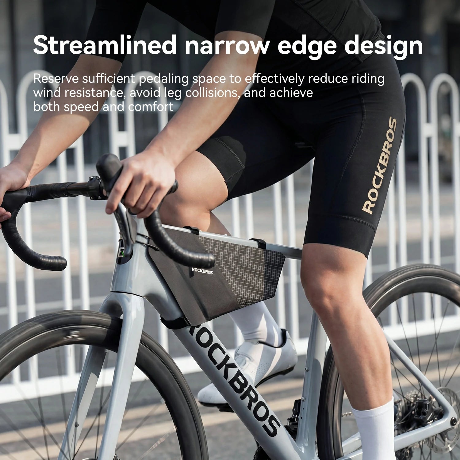 Waterproof Bike Frame Bag 1.7L Lightweight Cycling Storage Bag