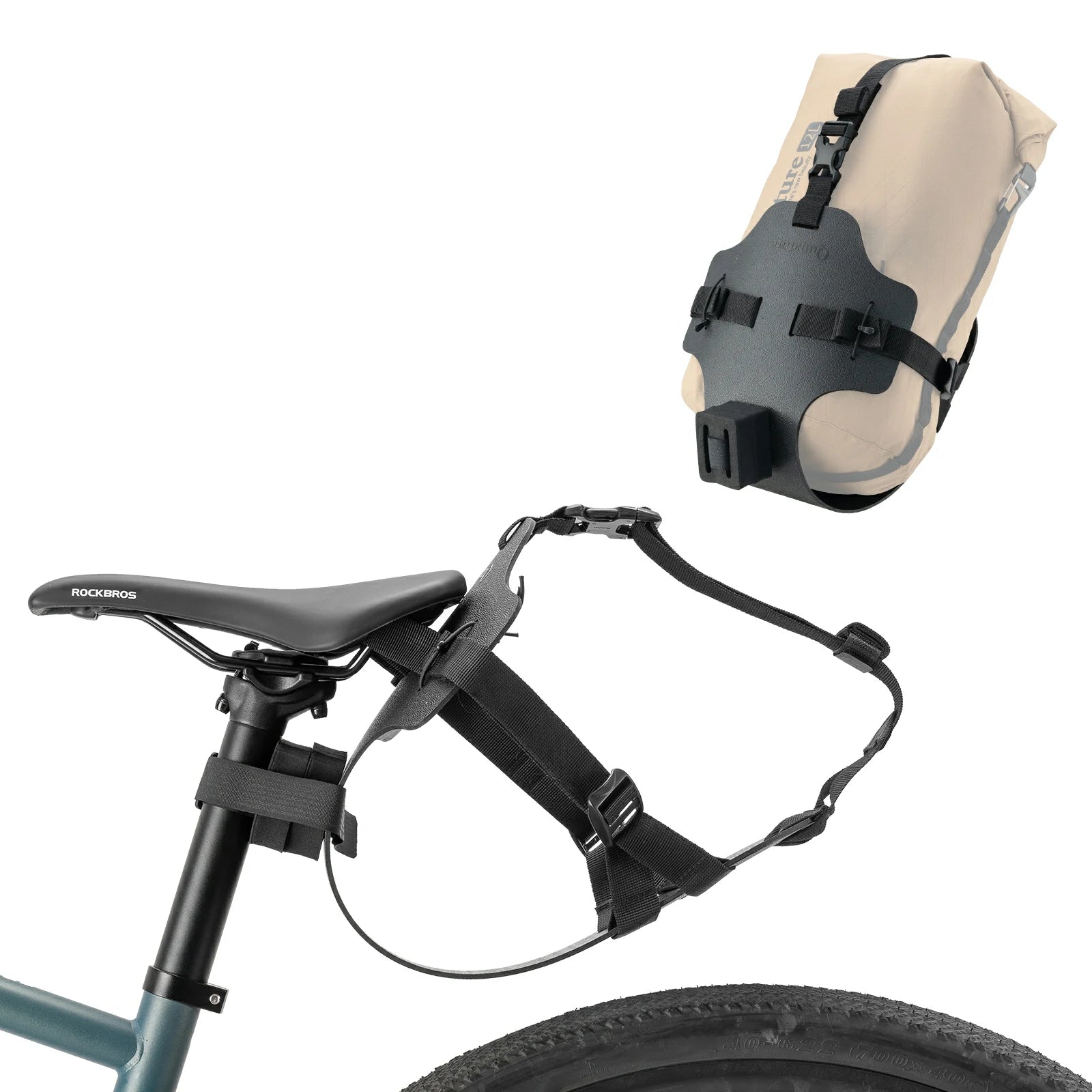 Tail Bag Extension Bracket for Bikepacking