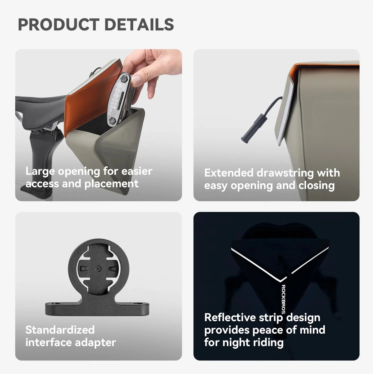 Waterproof Magnetic Saddle Bag 0.6L