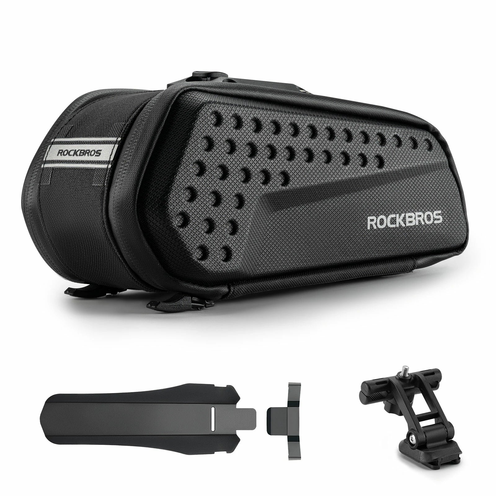 Waterproof 1.3L saddle bag with mudguard for MTB and road cycling#Capacity_1.3L
