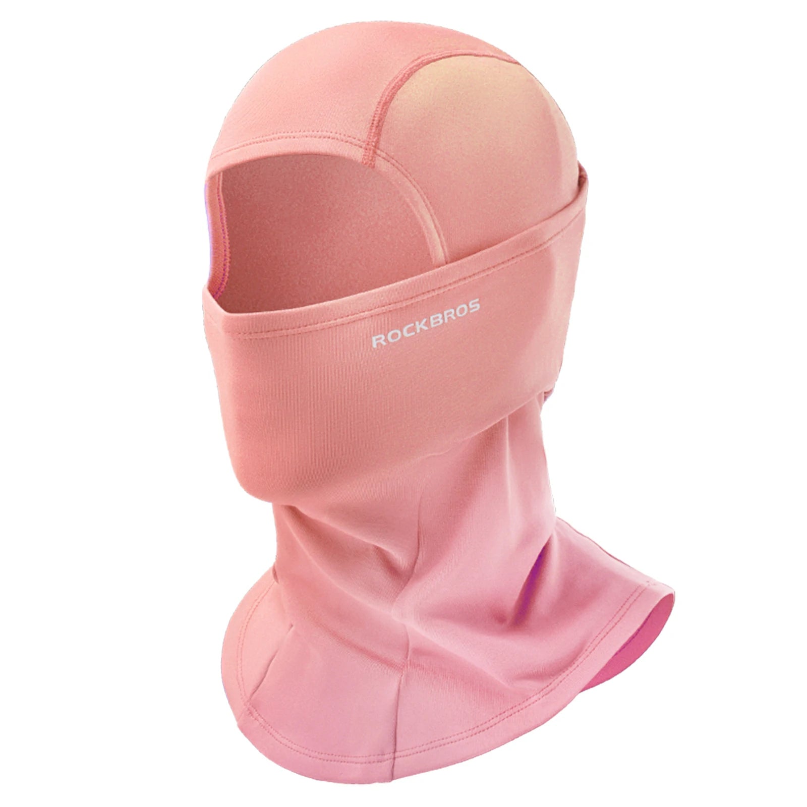 rockbros black windproof thermal balaclava in polar flee#Color_Pink