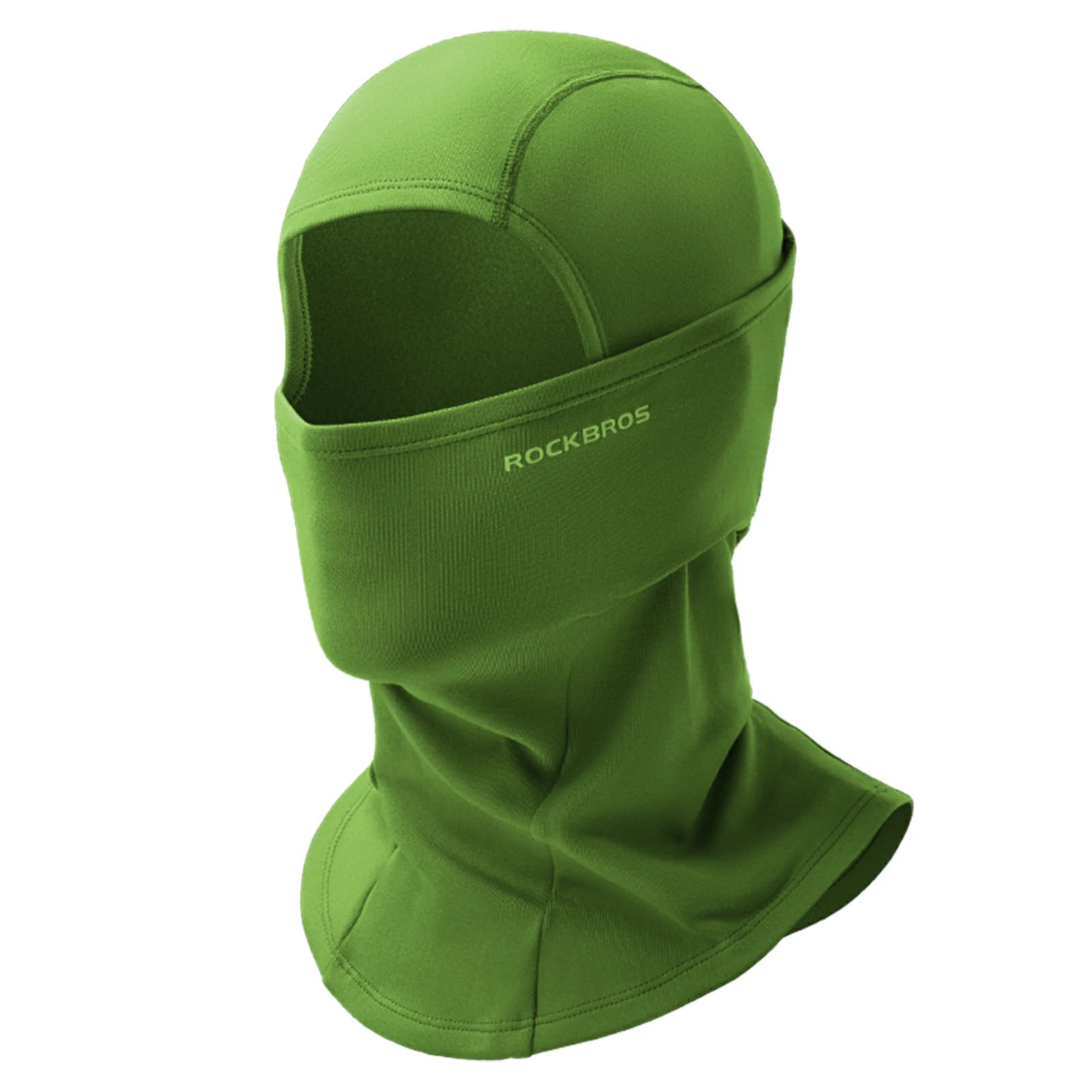 rockbros black windproof thermal balaclava in polar flee#Color_Dark Green