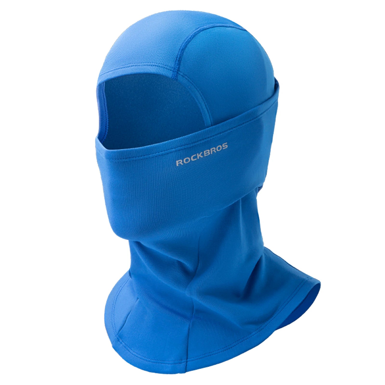rockbros black windproof thermal balaclava in polar flee#Color_Blue