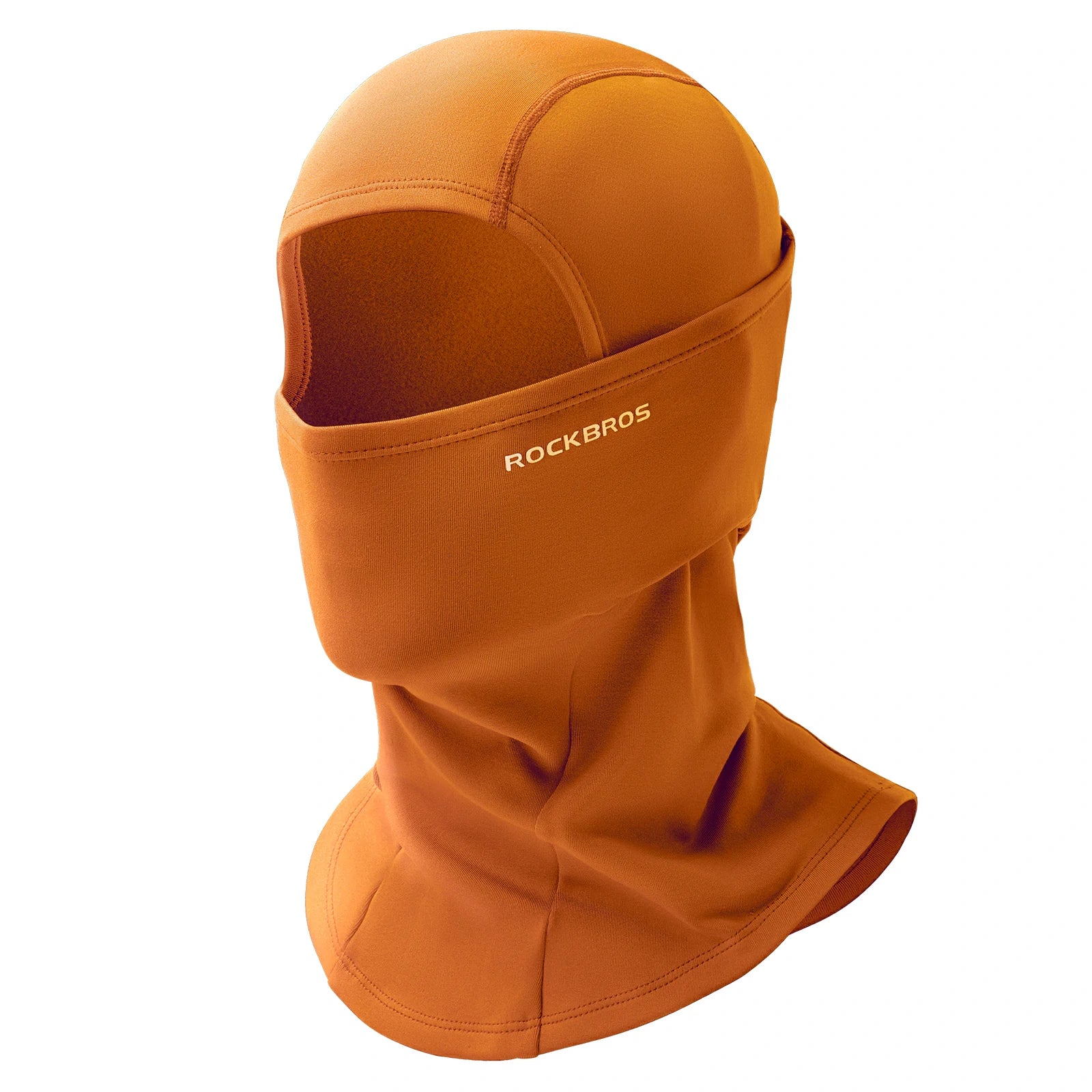 rockbros black windproof thermal balaclava in polar flee#Color_Brown